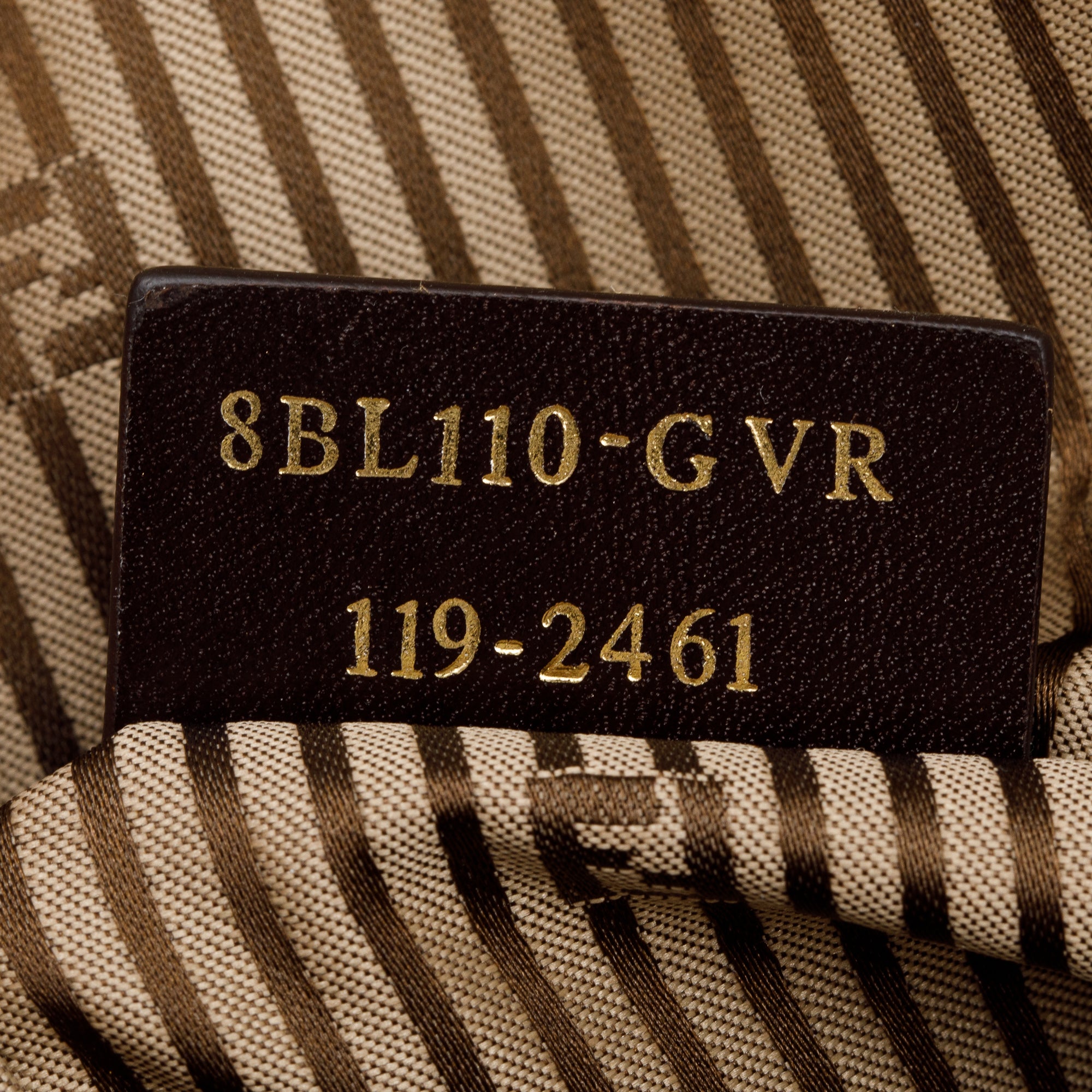 Fendi Brown/Black Calfskin Leather Mediu Chameleon Tote w/ Strap