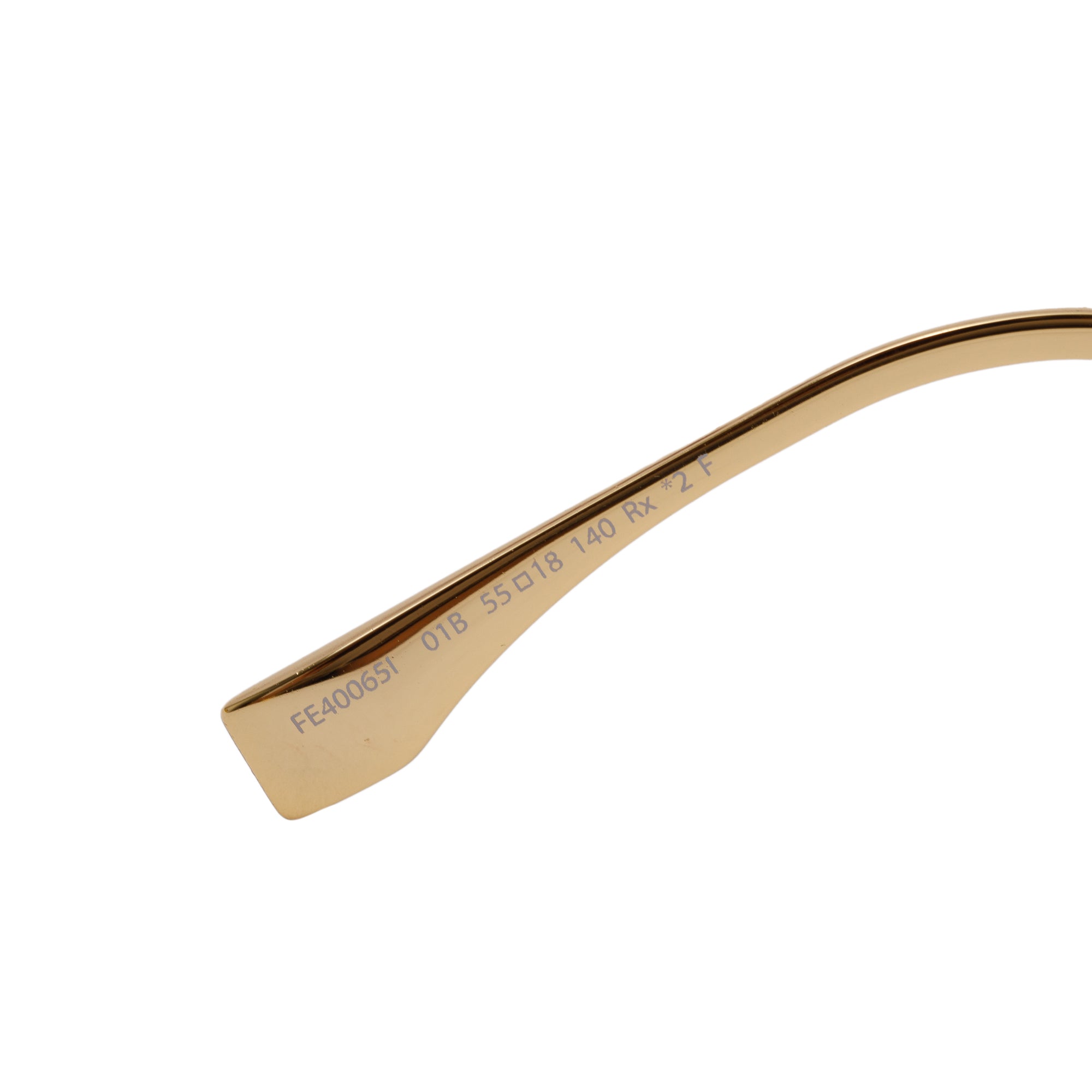 Fendi FE400651 Black Acetate Fendigraphy Logo Sunglasses w/ Box & Case