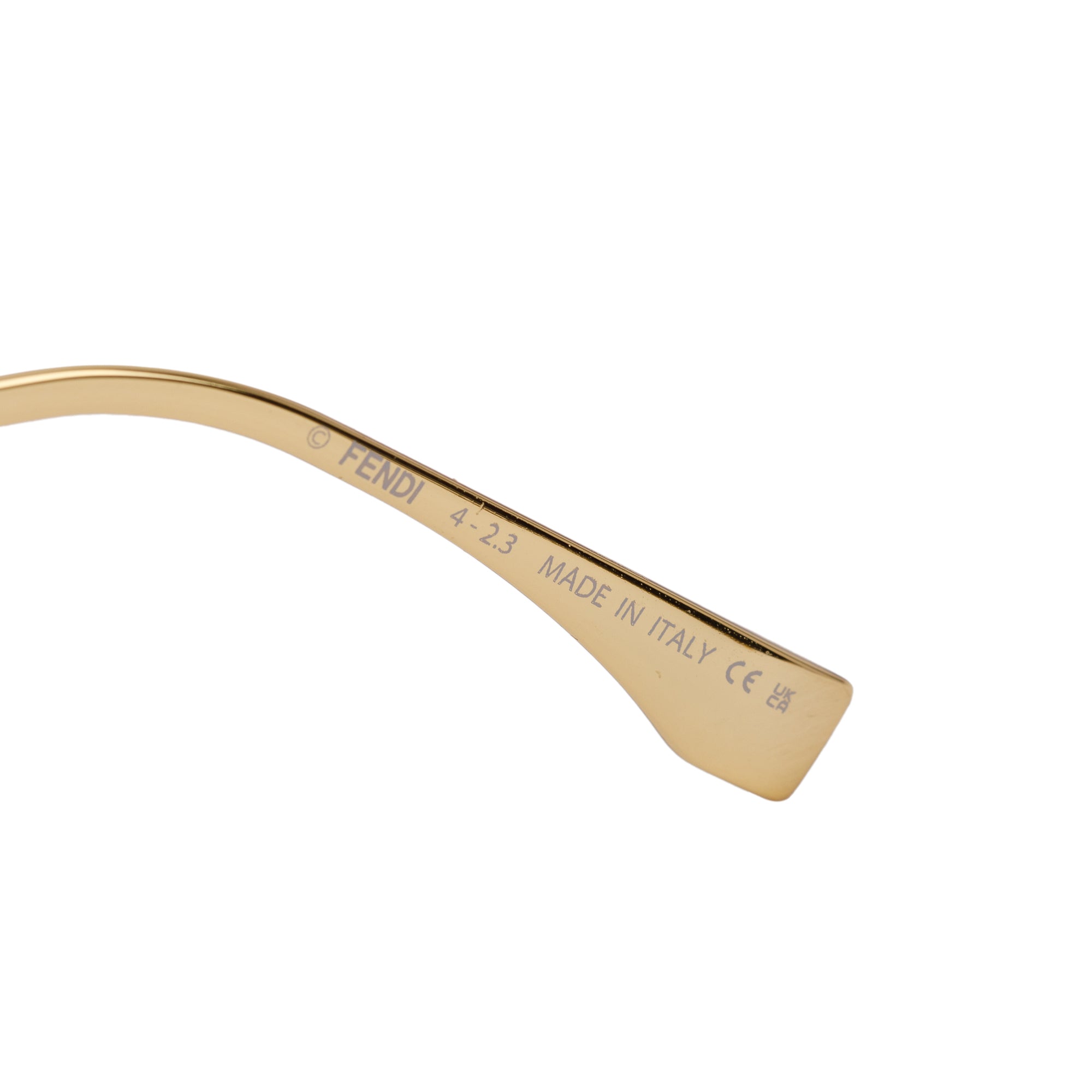 Fendi FE400651 Black Acetate Fendigraphy Logo Sunglasses w/ Box & Case