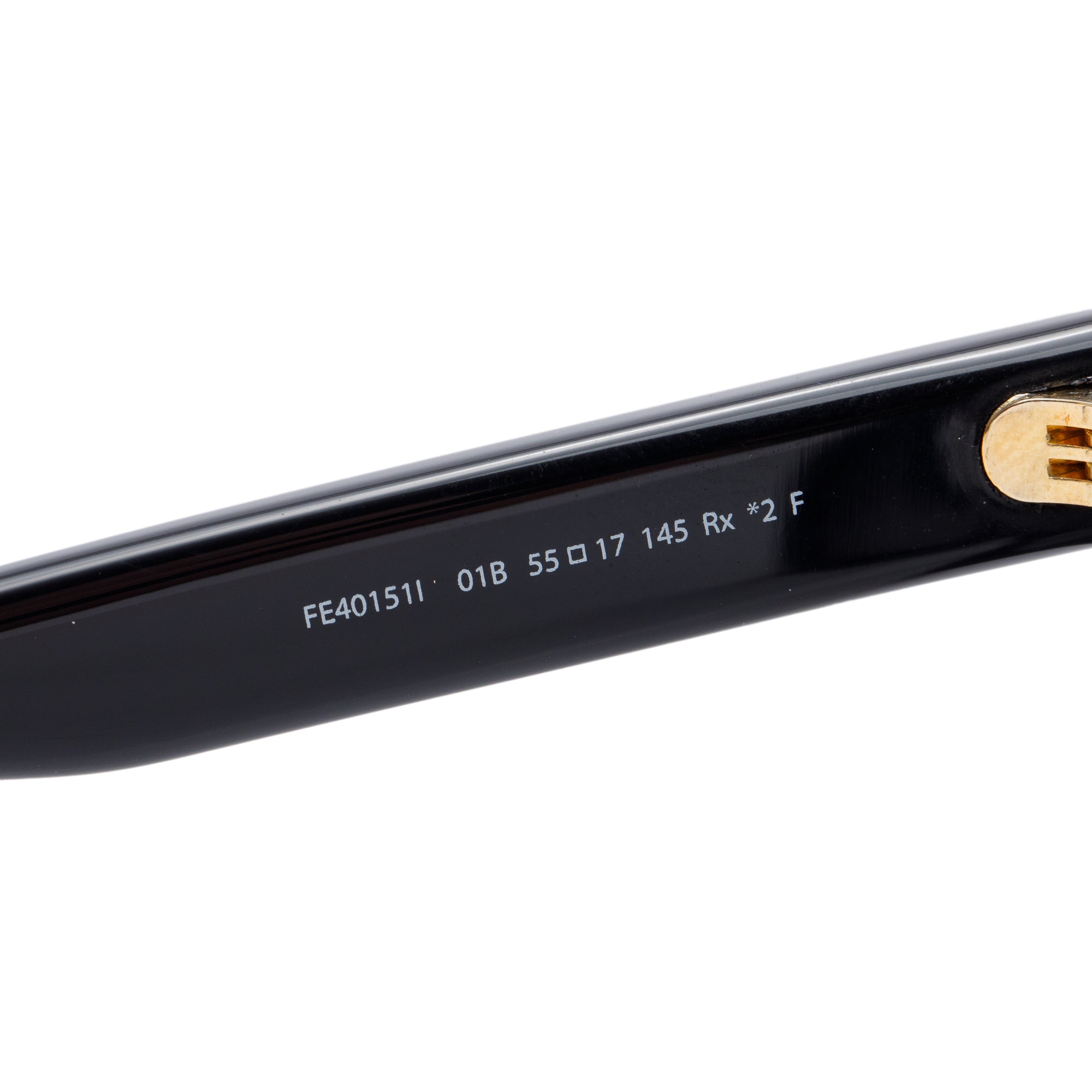 Fendi FE40151I Black Acetate Square Sunglasses w/ Box & Authenticity Card