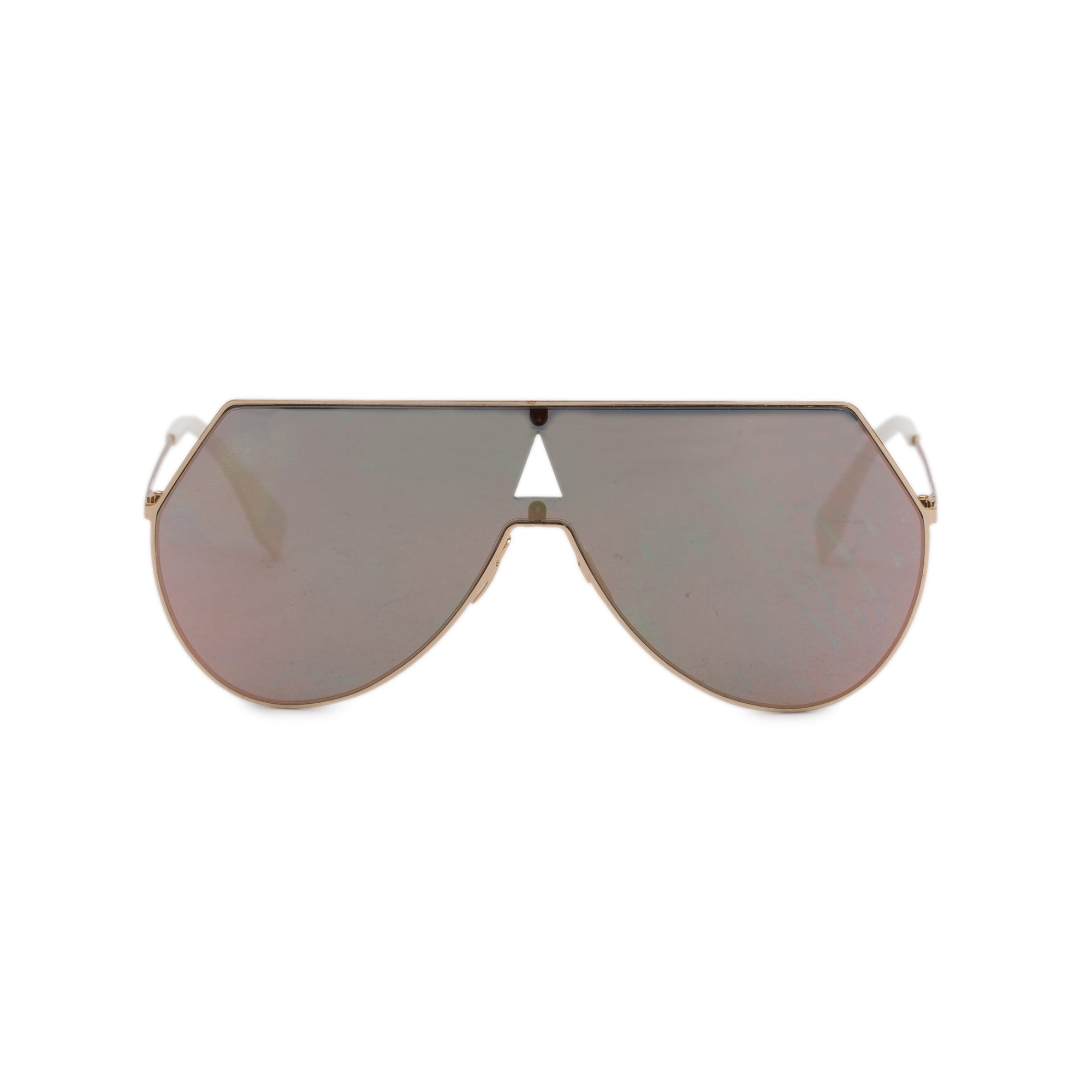 Fendi FF 0913/S Shield Mirrored Sunglasses w/ Case
