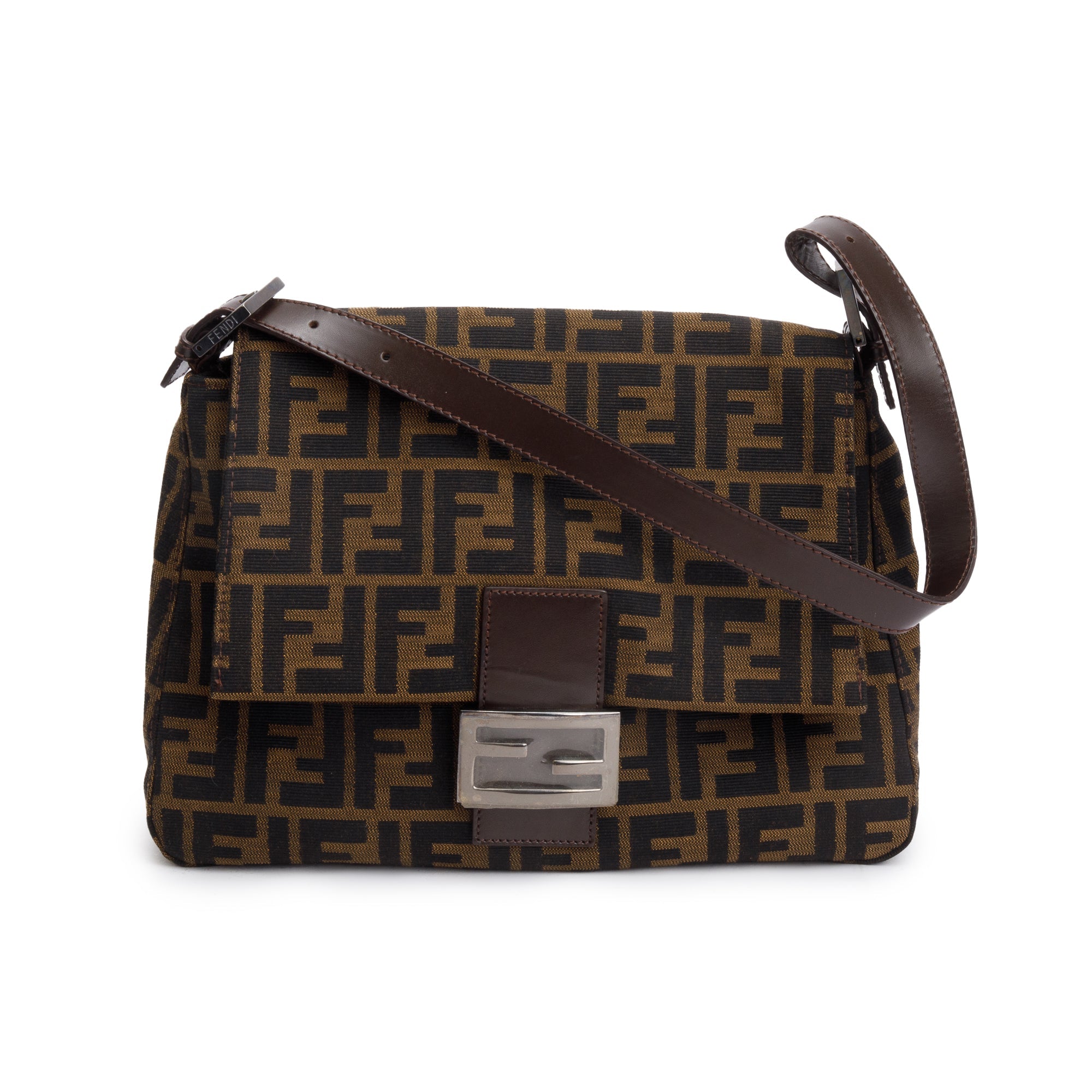 Fendi FF Zucca Mama Forever Baguette Shoulder Bag
