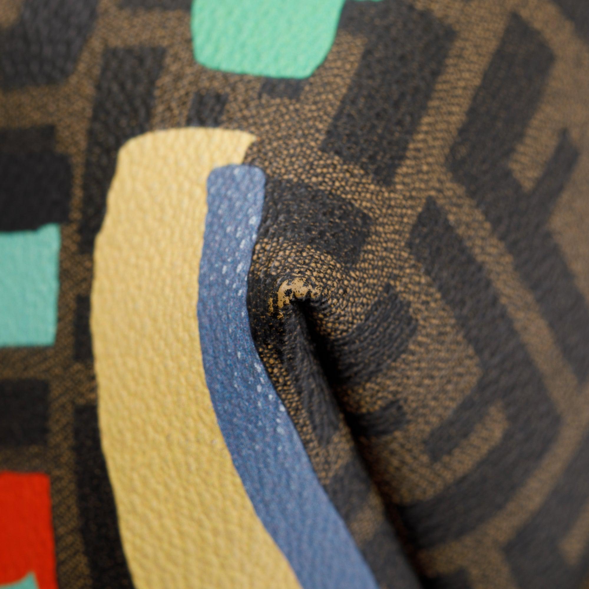 Fendi FF Zucca Spalmati Chalks Roll Tote