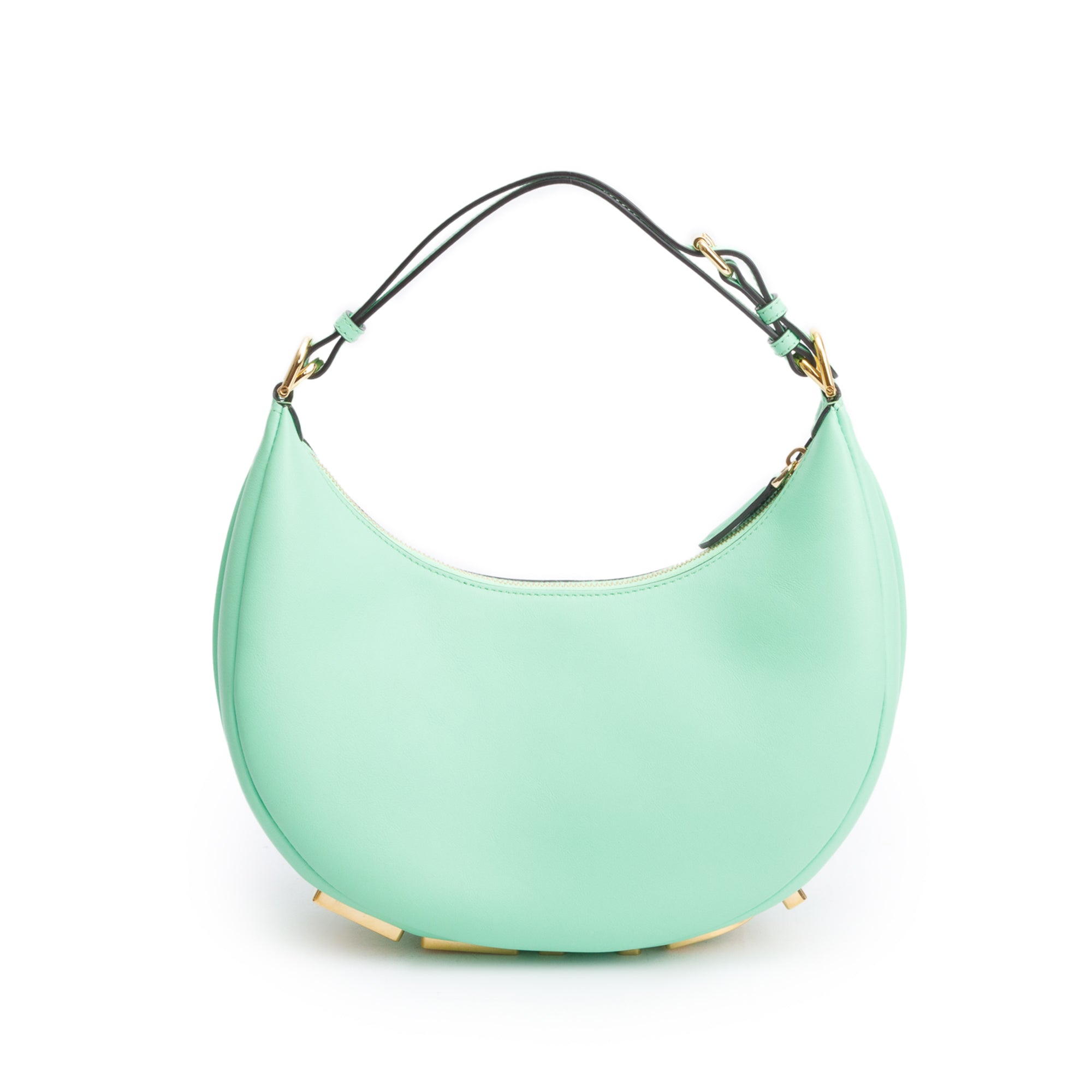 Fendi Green Calf Leather Small Fendigraphy Bag w/ Box