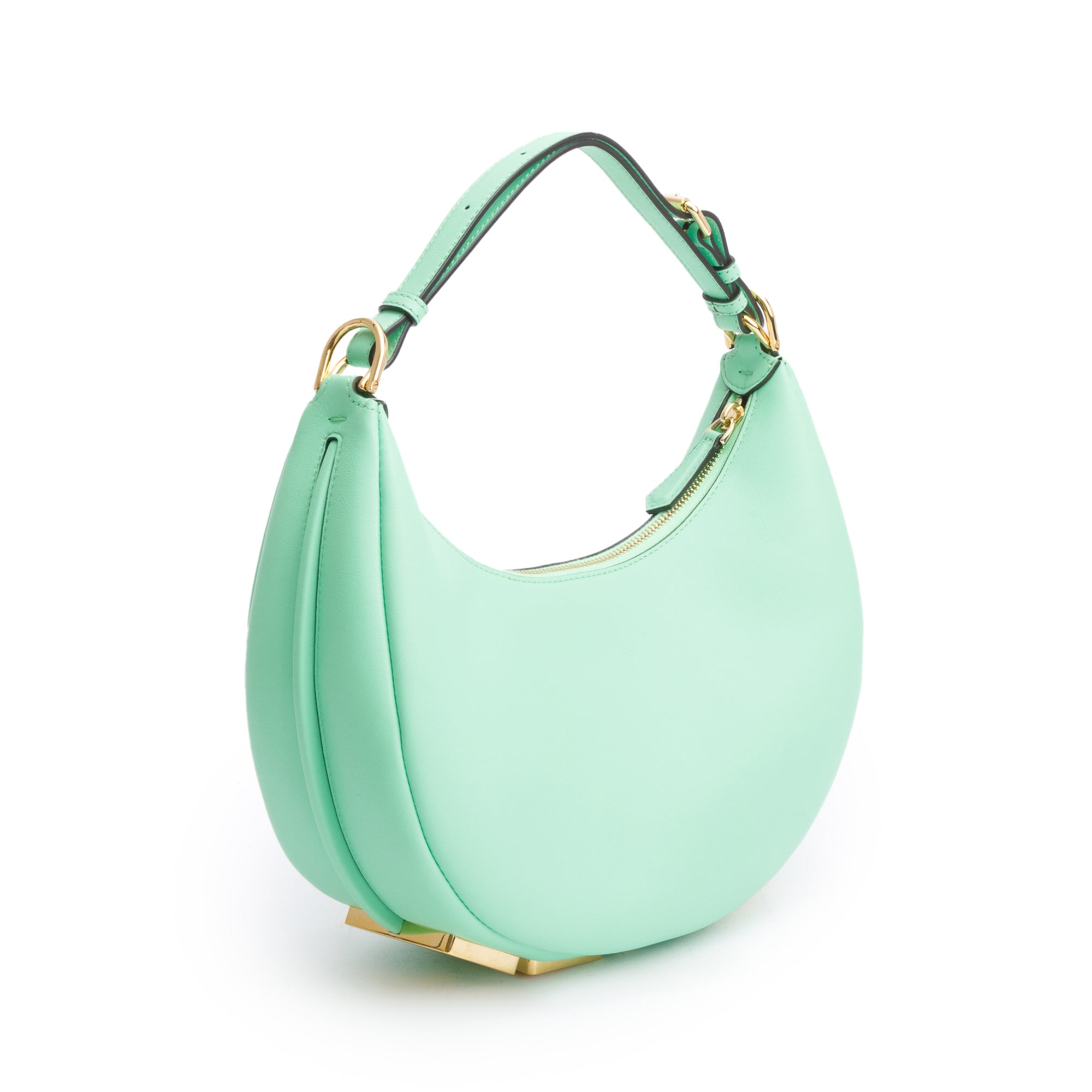 Fendi Green Calf Leather Small Fendigraphy Bag w/ Box