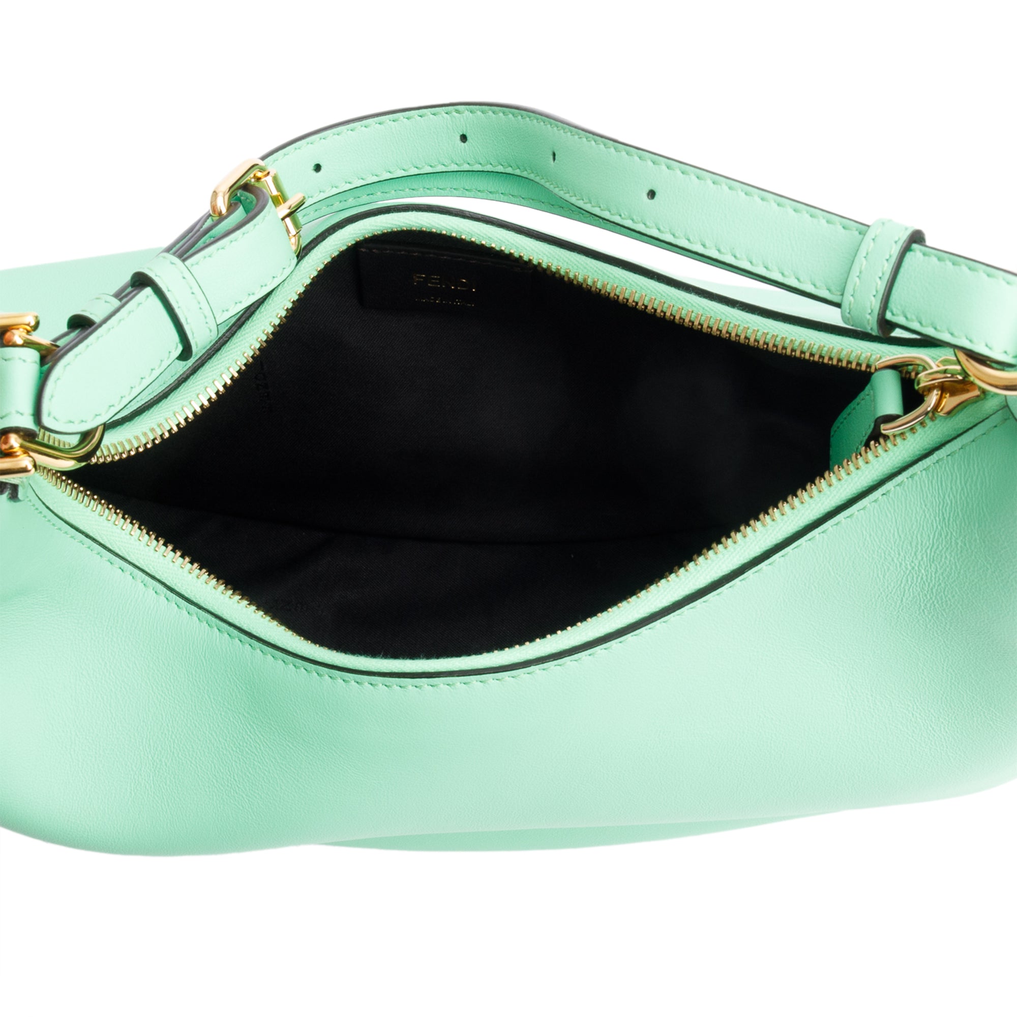 Fendi Green Calf Leather Small Fendigraphy Bag w/ Box