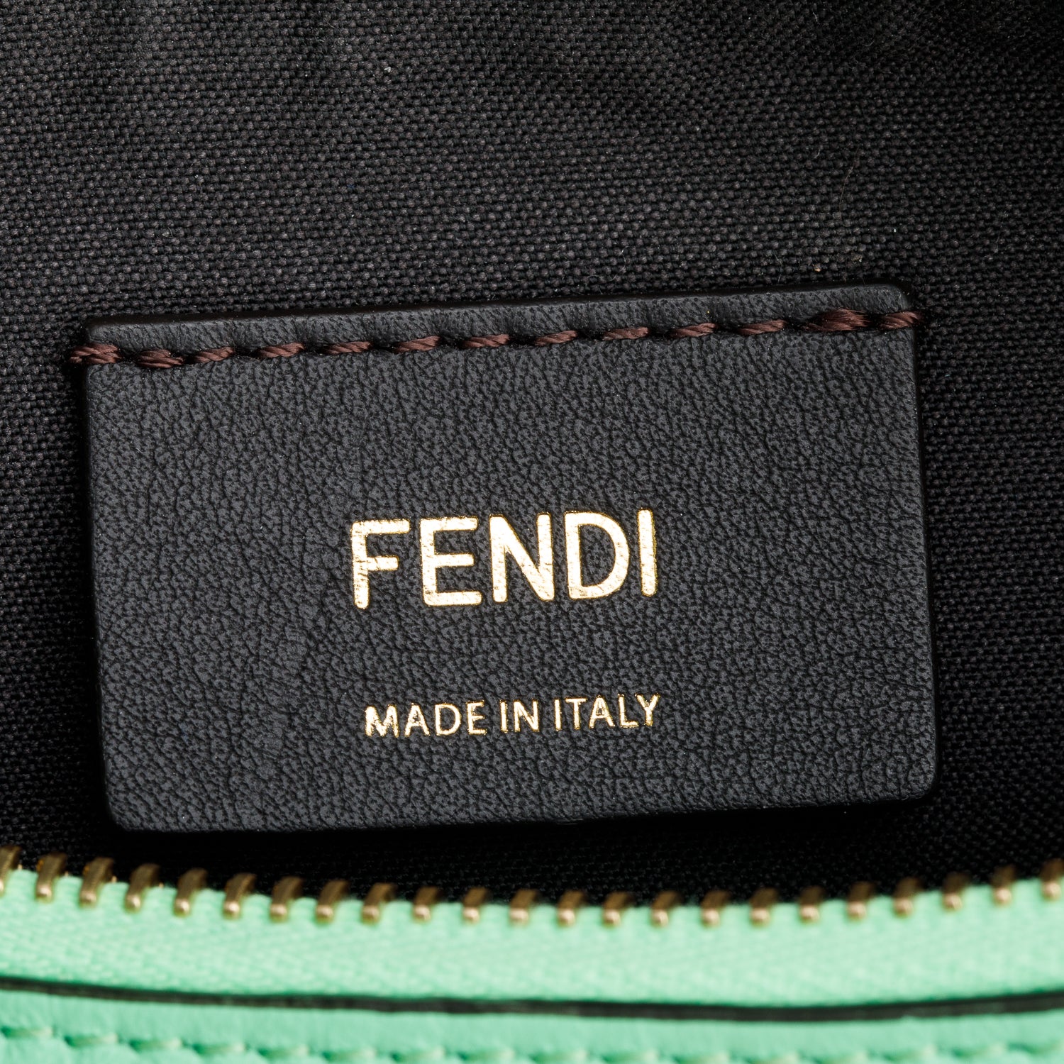 Fendi Green Calf Leather Small Fendigraphy Bag w/ Box