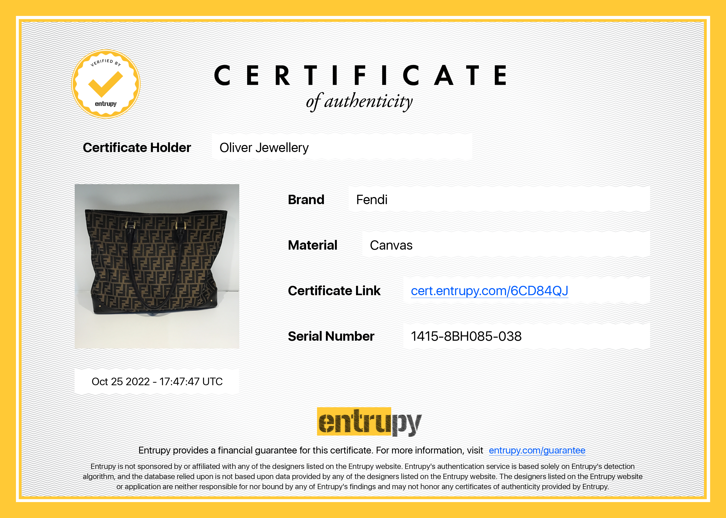 Fendi Leather-Trimmed FF Zucca Tote