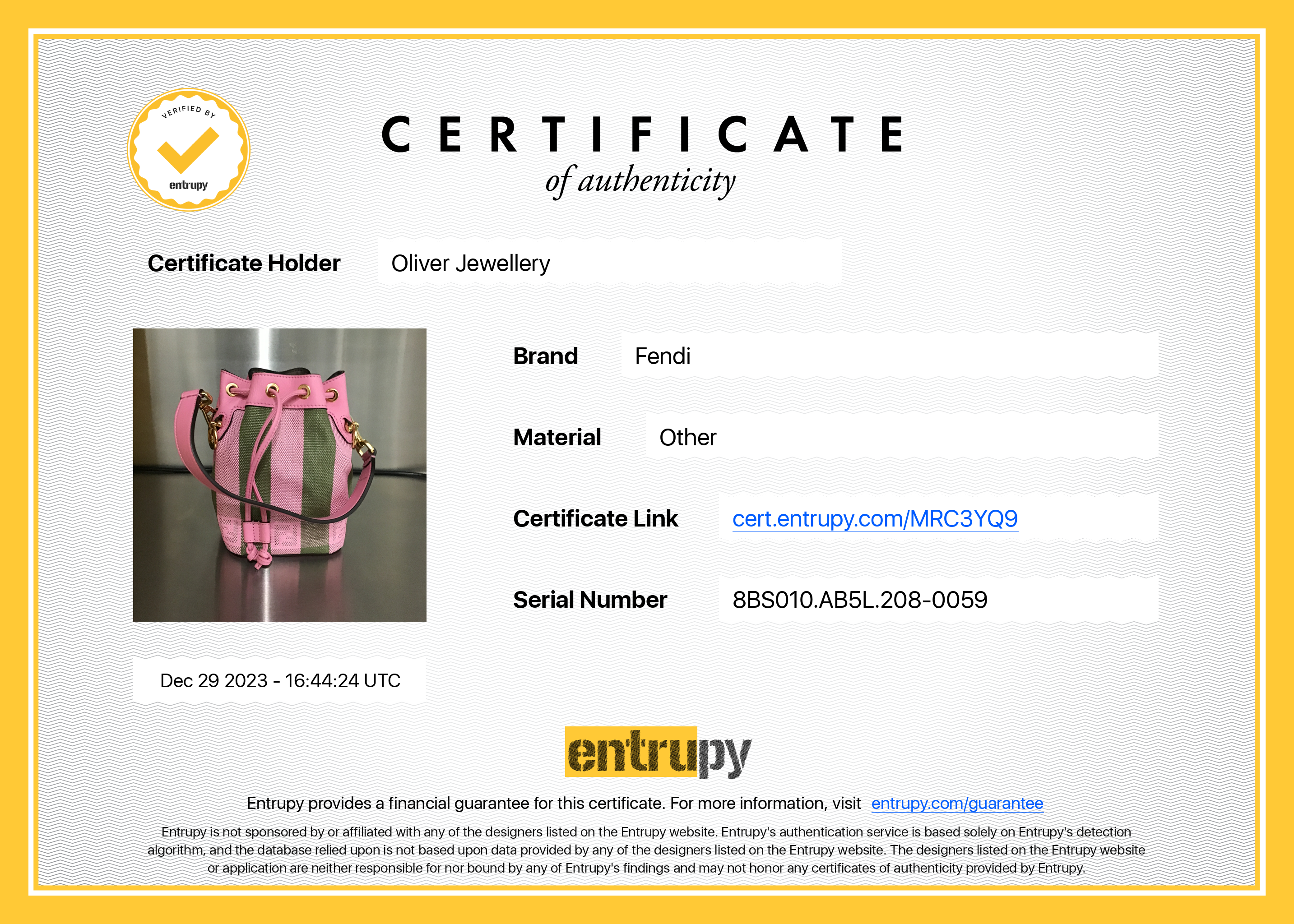 Fendi Military Rosa Lollypop Raffia Vitello Seta F is Fendi Pequin Gingham Woven Mini Mon Tresor Bucket Bag