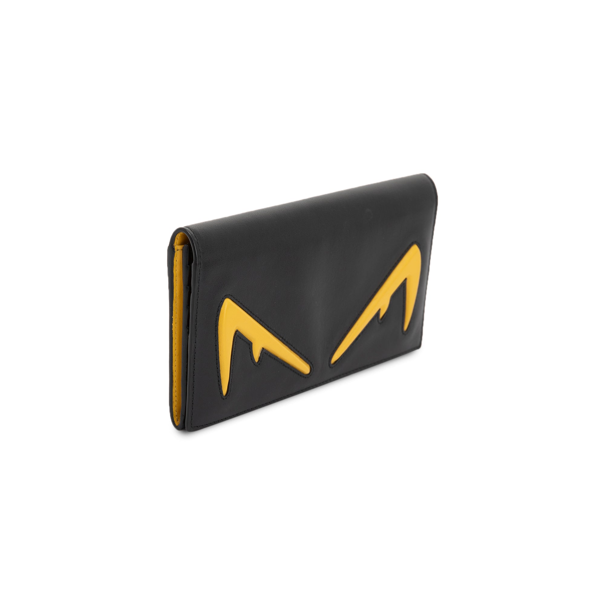 Fendi Monster Motif Leather Continental Wallet