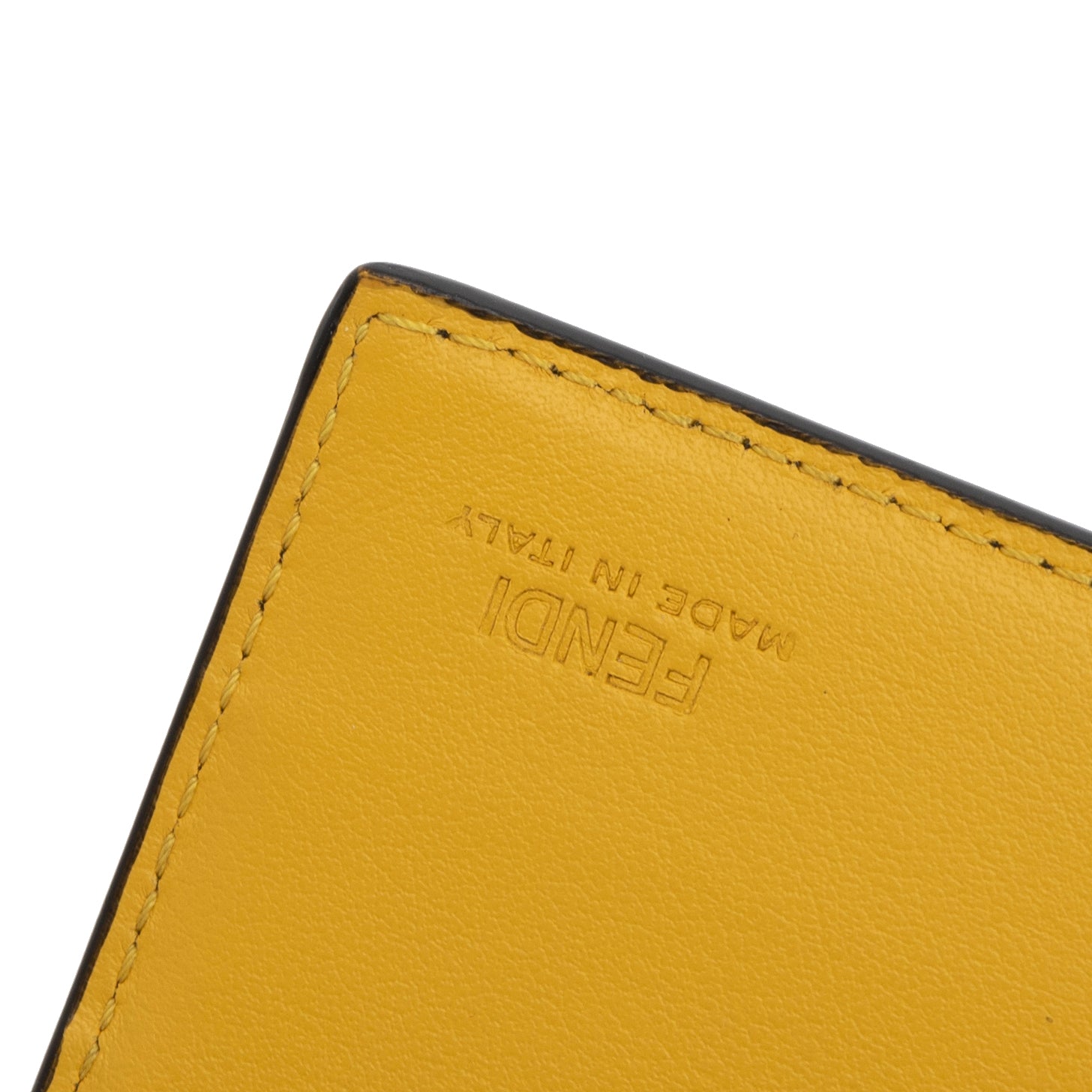 Fendi Monster Motif Leather Continental Wallet