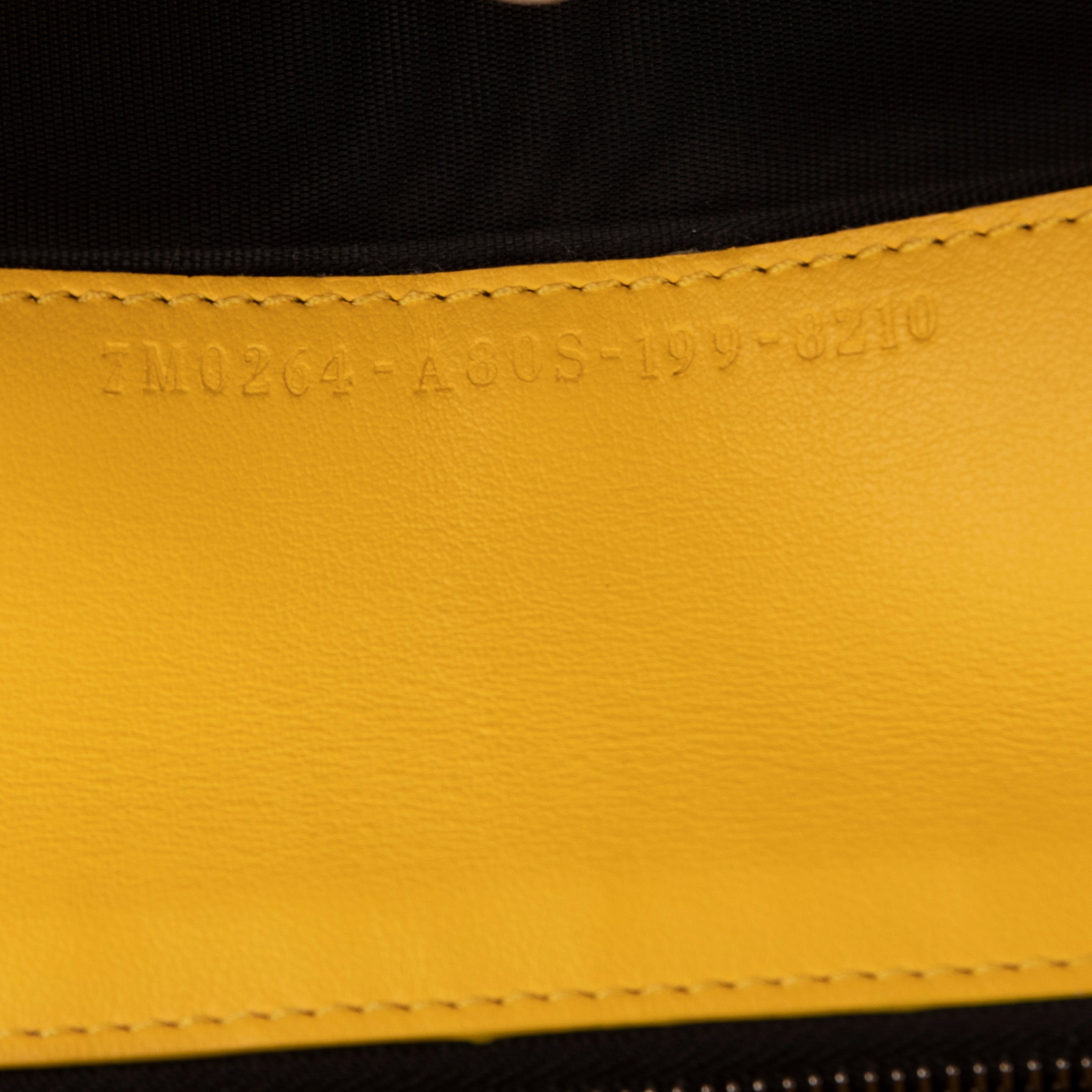 Fendi Monster Motif Leather Continental Wallet