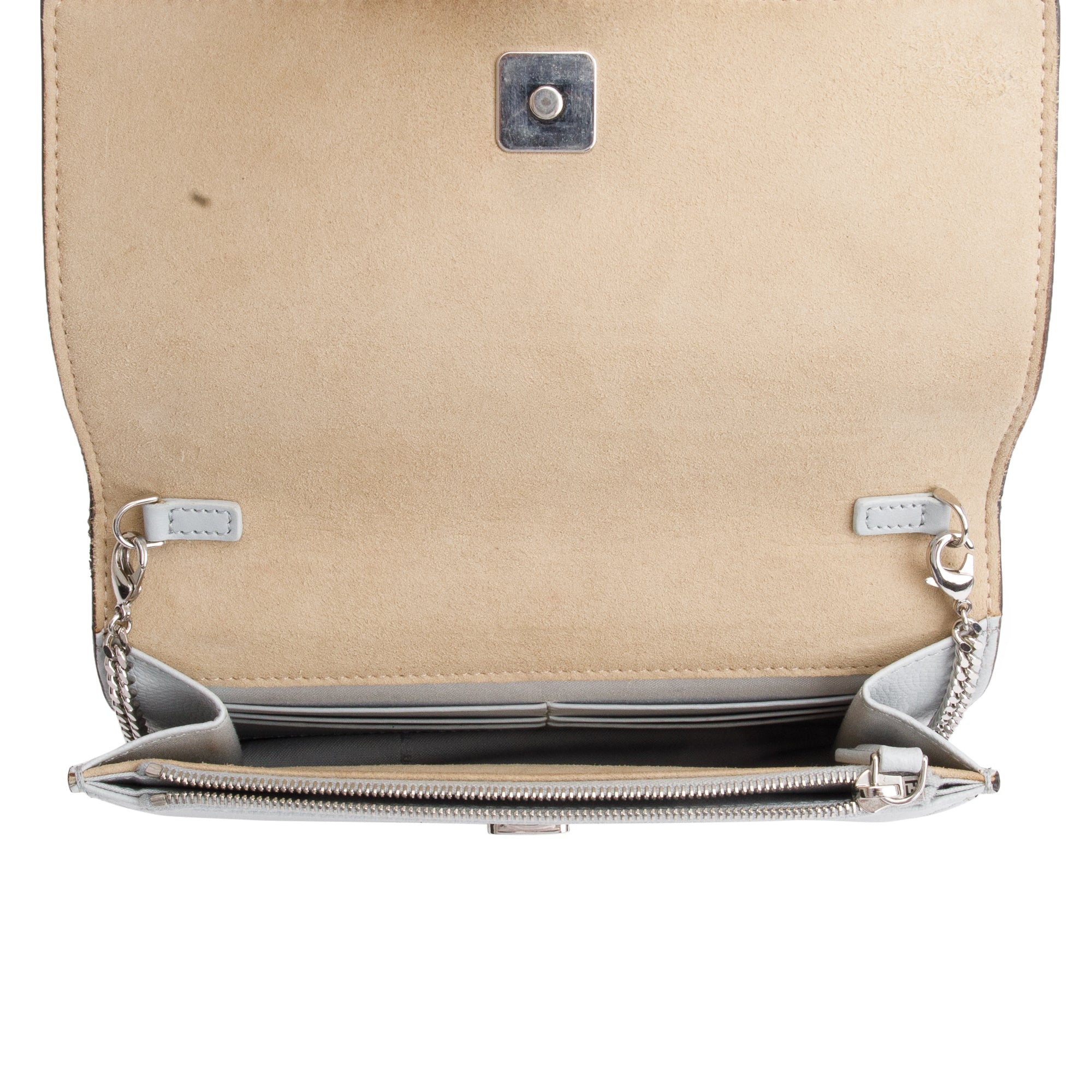 Fendi Multicolour Leather Monster Eyes Tube Wallet on Chain