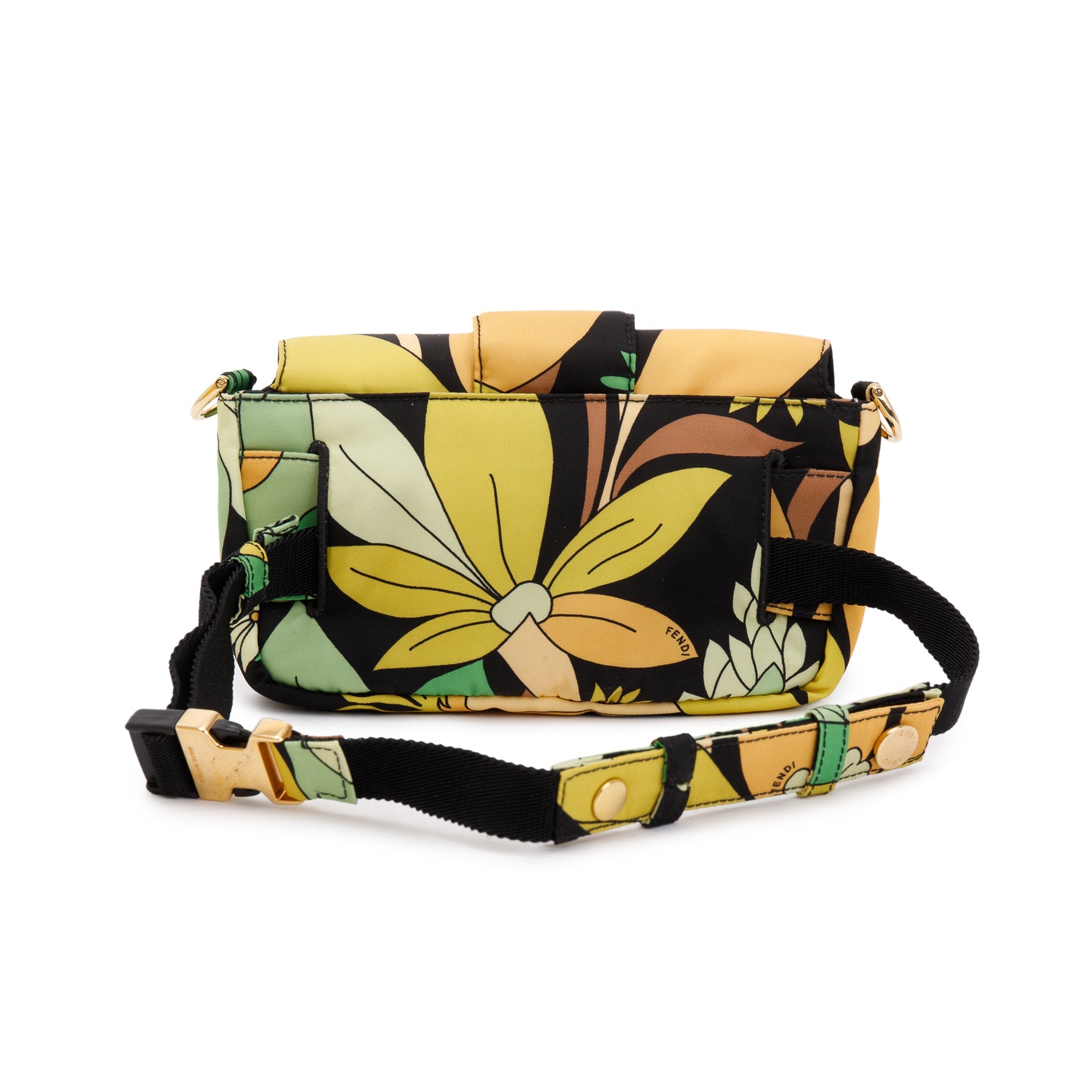 Fendi Multicolour Printed Nylon Baguette Belt Bag w/ Box
