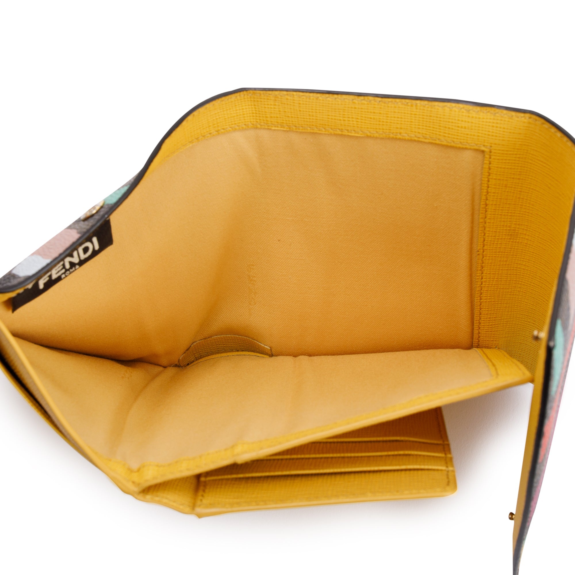 Fendi Multicolour Zucca Compact Wallet w/ Box