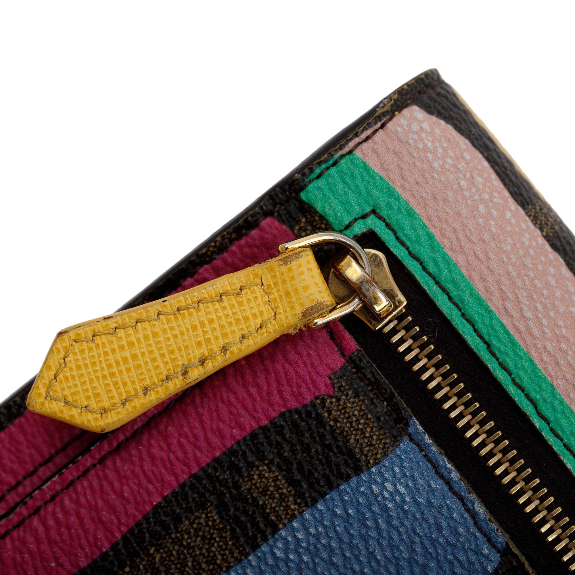 Fendi Multicolour Zucca Compact Wallet w/ Box