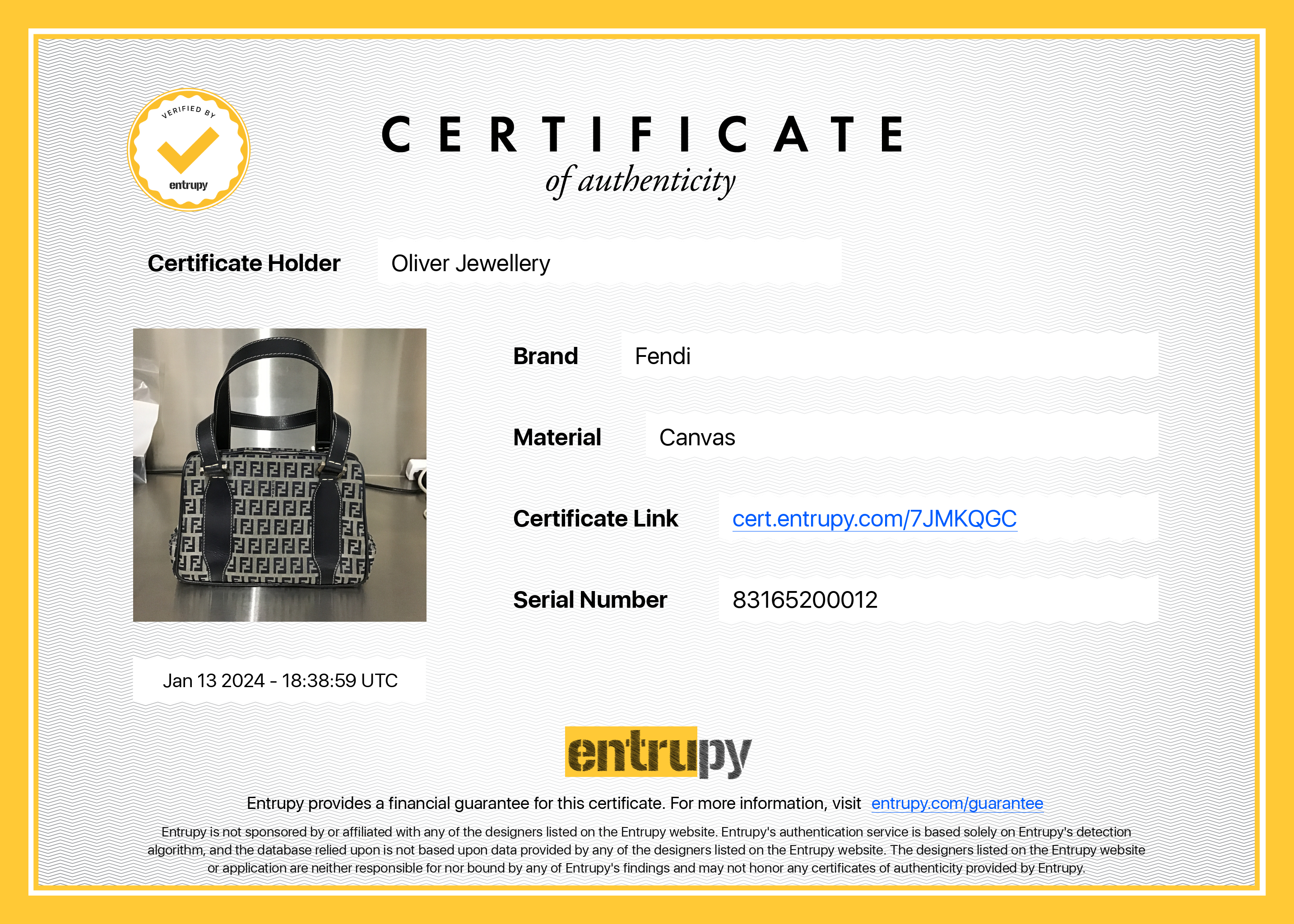 Fendi Navy FF Zucchino Canvas Leather Trimmed Mini Tote