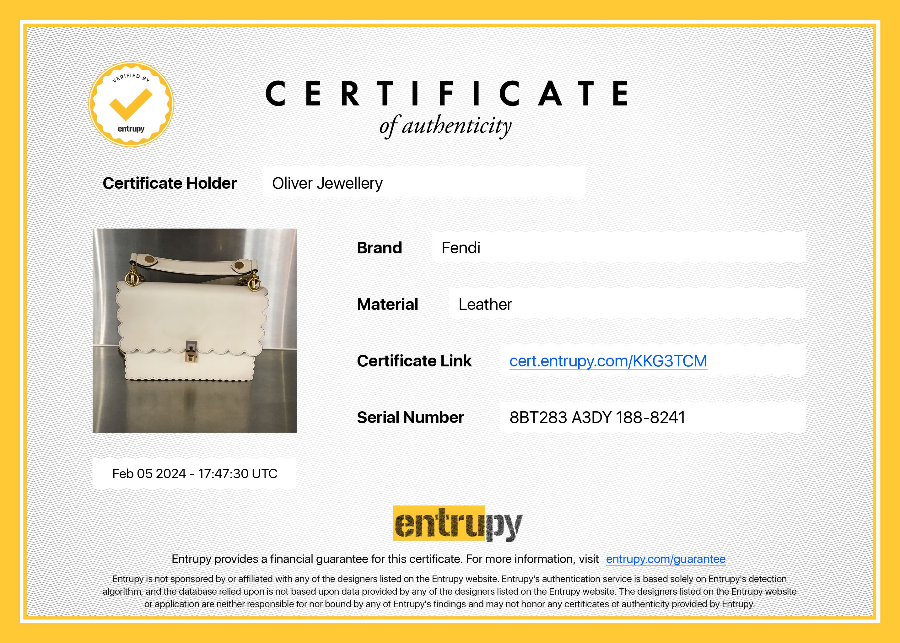 Fendi Neutral Calfskin Leather Scalloped Studded Kan I Shoulder Bag