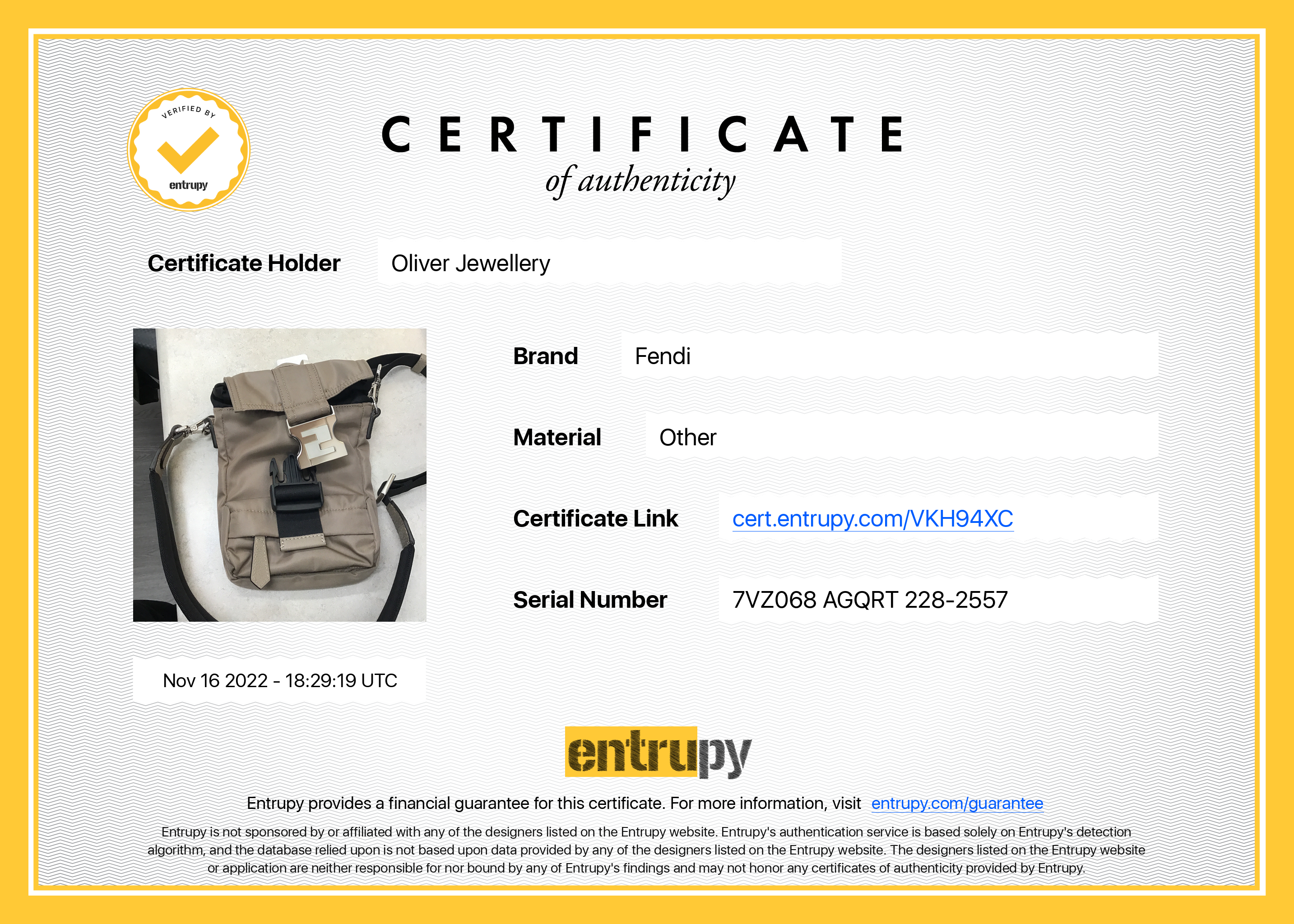 Fendi Nylon Fendiness Mini Backpack