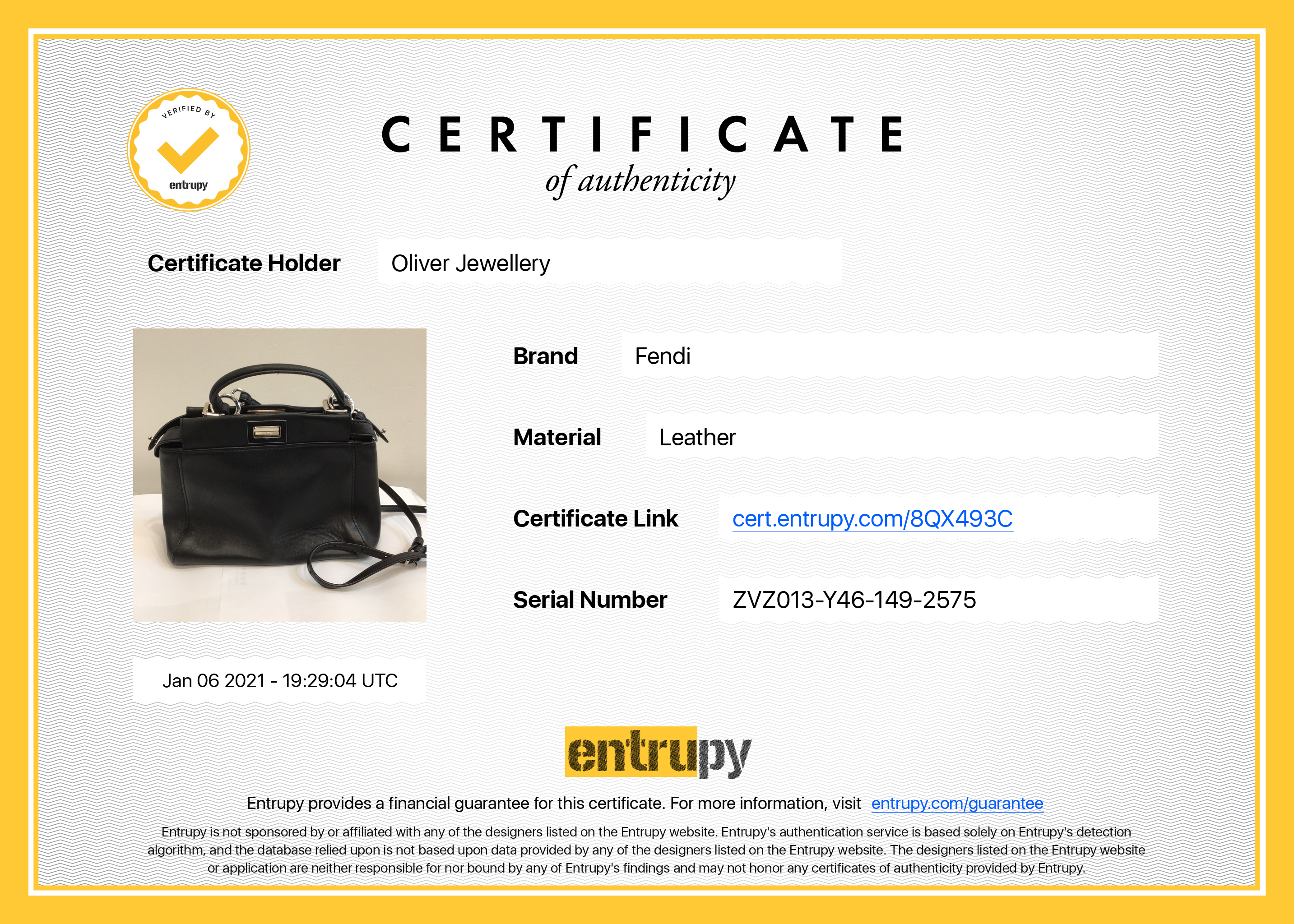 Fendi Peekaboo Mini Monster Eyes Satchel Bag