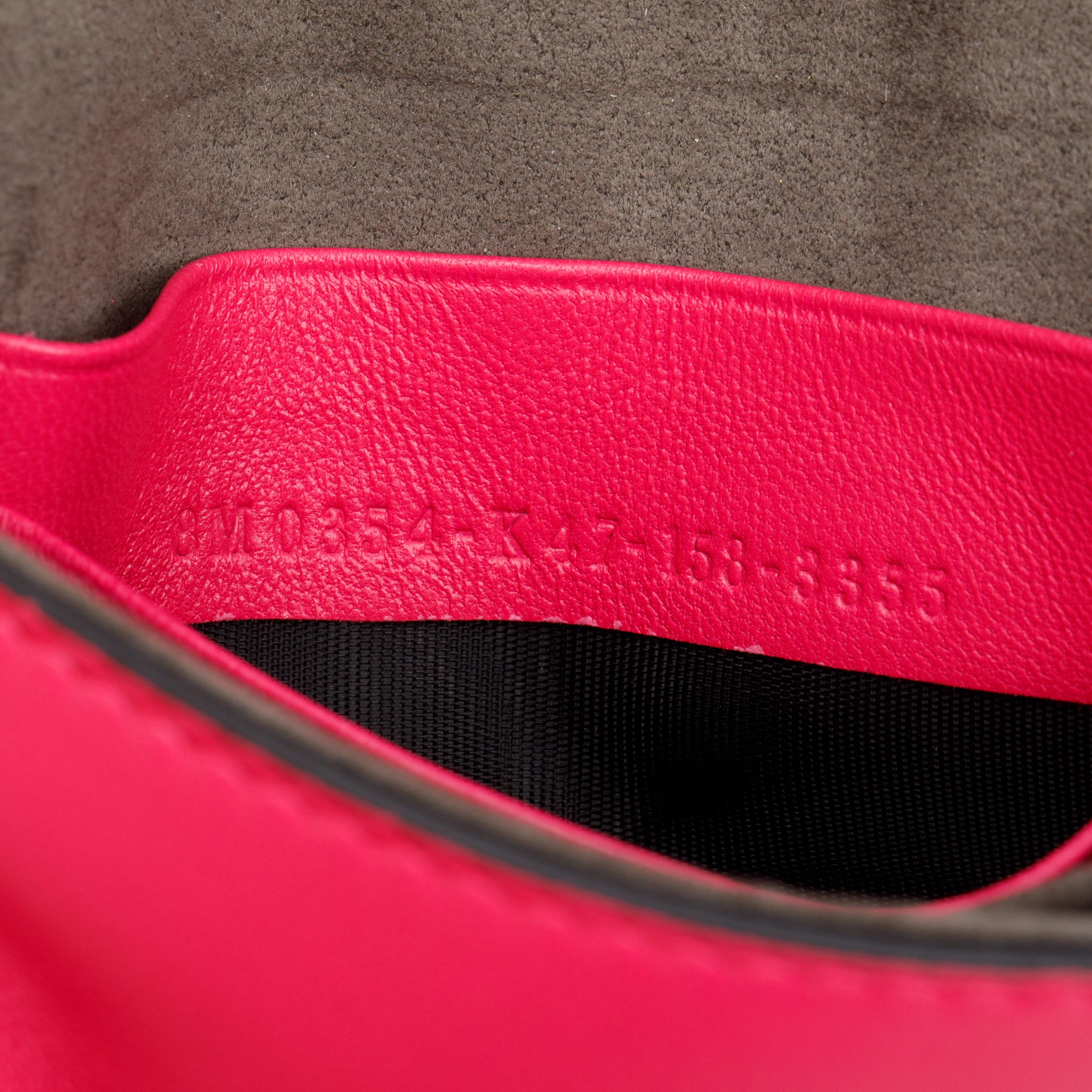 Fendi Pink Calfskin Leather Micro Baguette Bag w/ Box