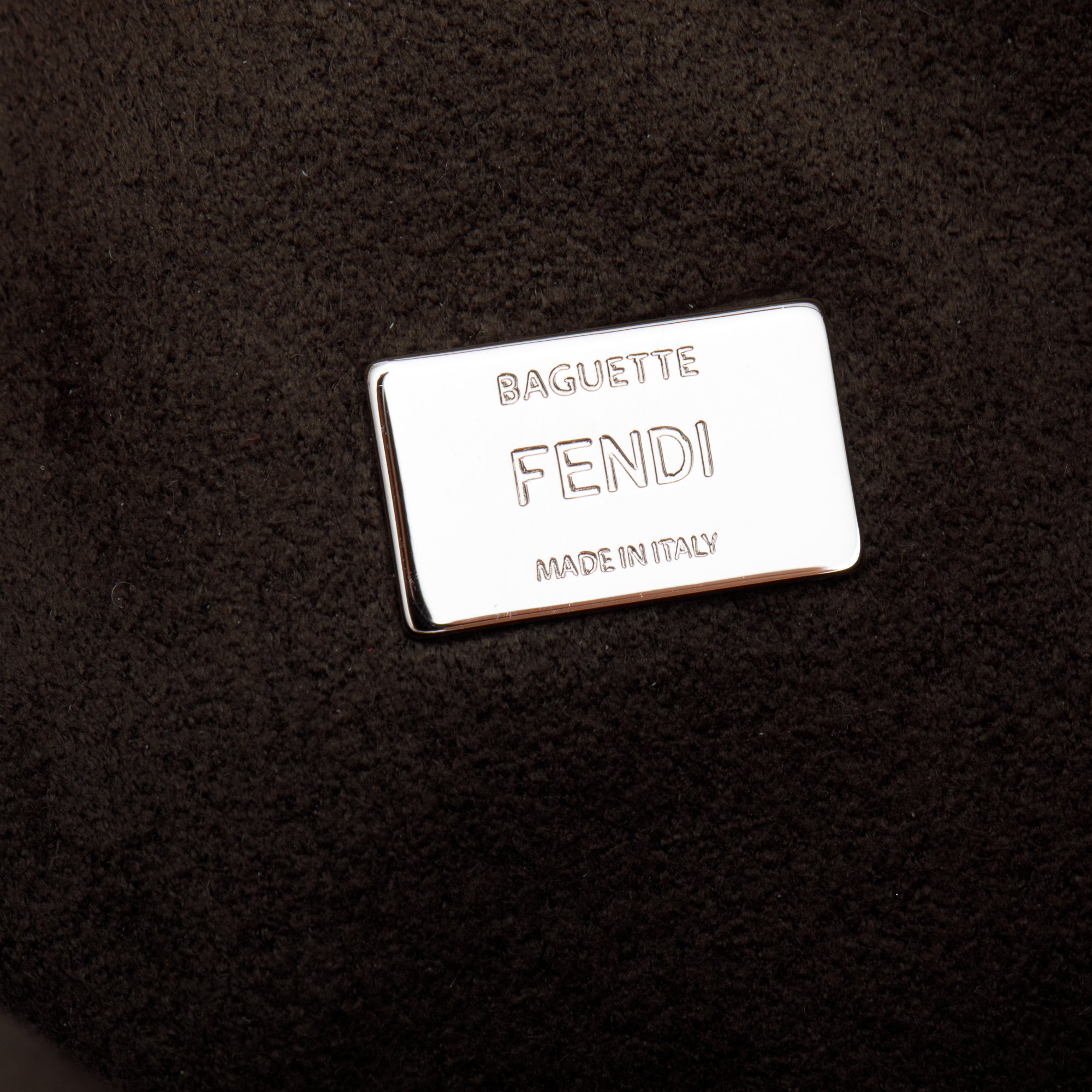 Fendi Pink Calfskin Leather Micro Baguette Bag w/ Box