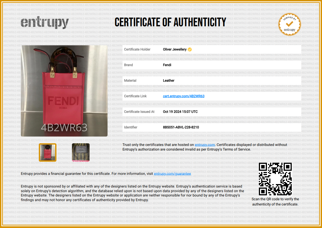 Fendi Pink Leather Mini Sunshine Shopper Tote