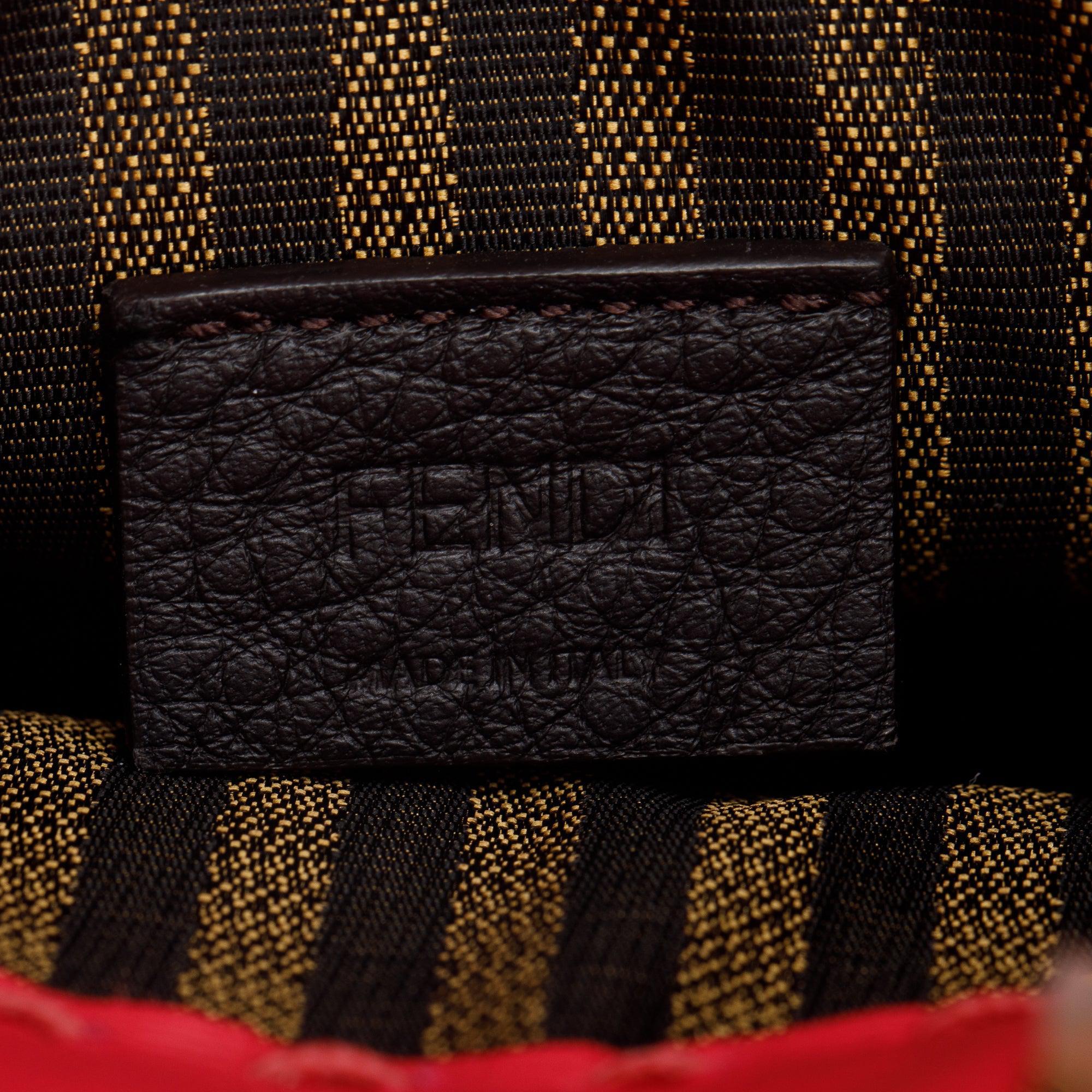 Fendi Pink Leather Mini Sunshine Shopper Tote