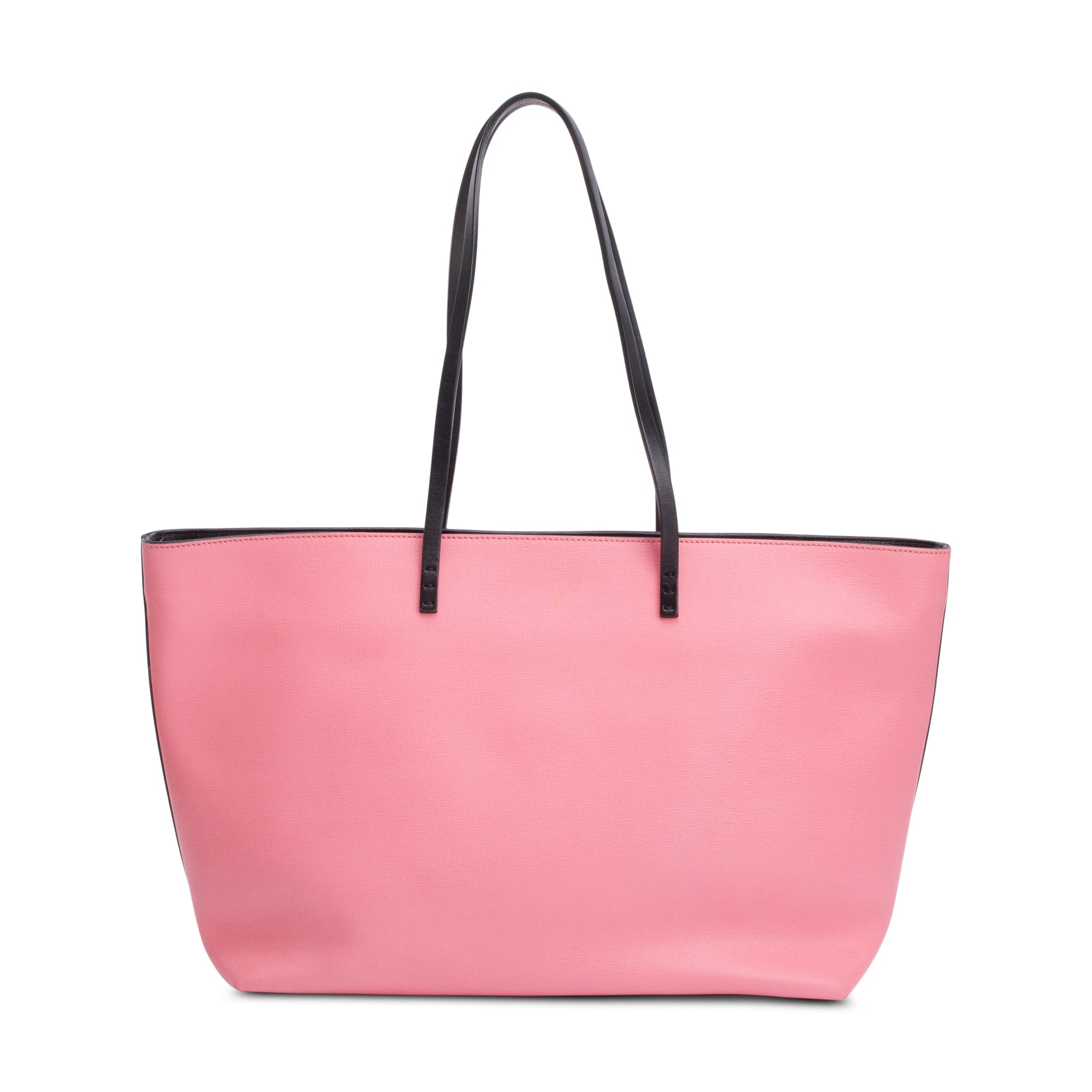 Fendi Pink Leather Monster Buggies Medium Roll Tote