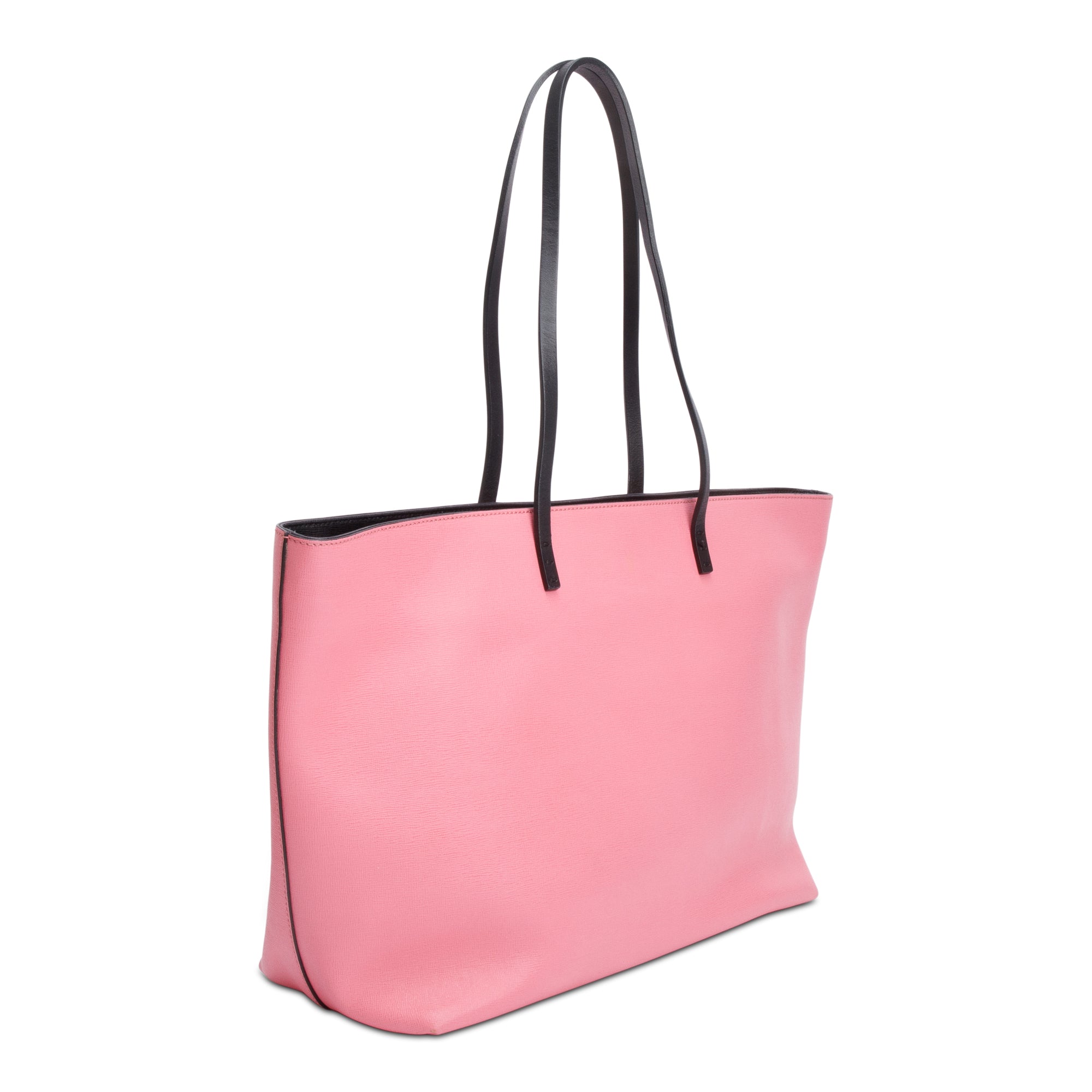 Fendi Pink Leather Monster Buggies Medium Roll Tote