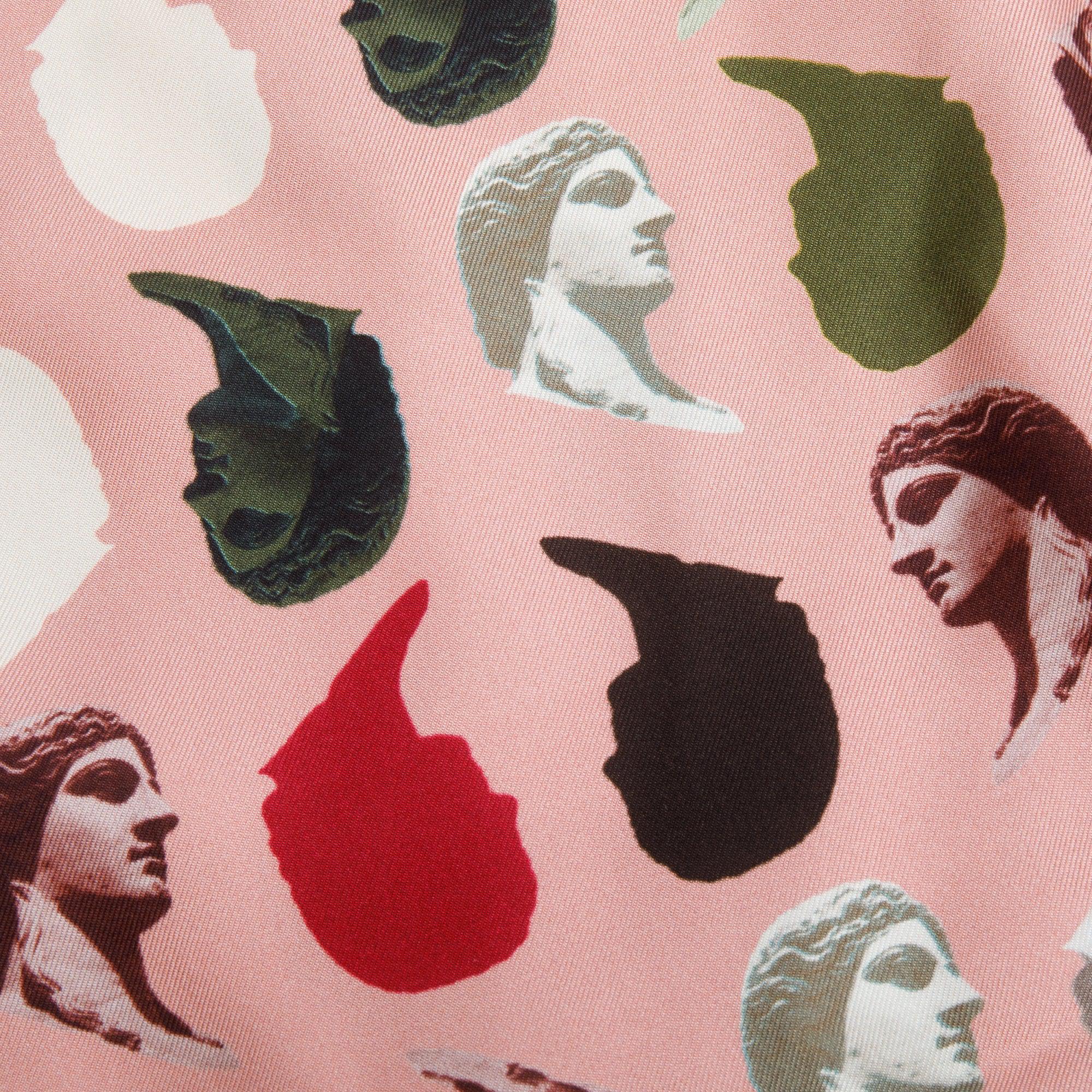 Fendi Pink Multicolor Print Silk Foulard 90 w/ Box