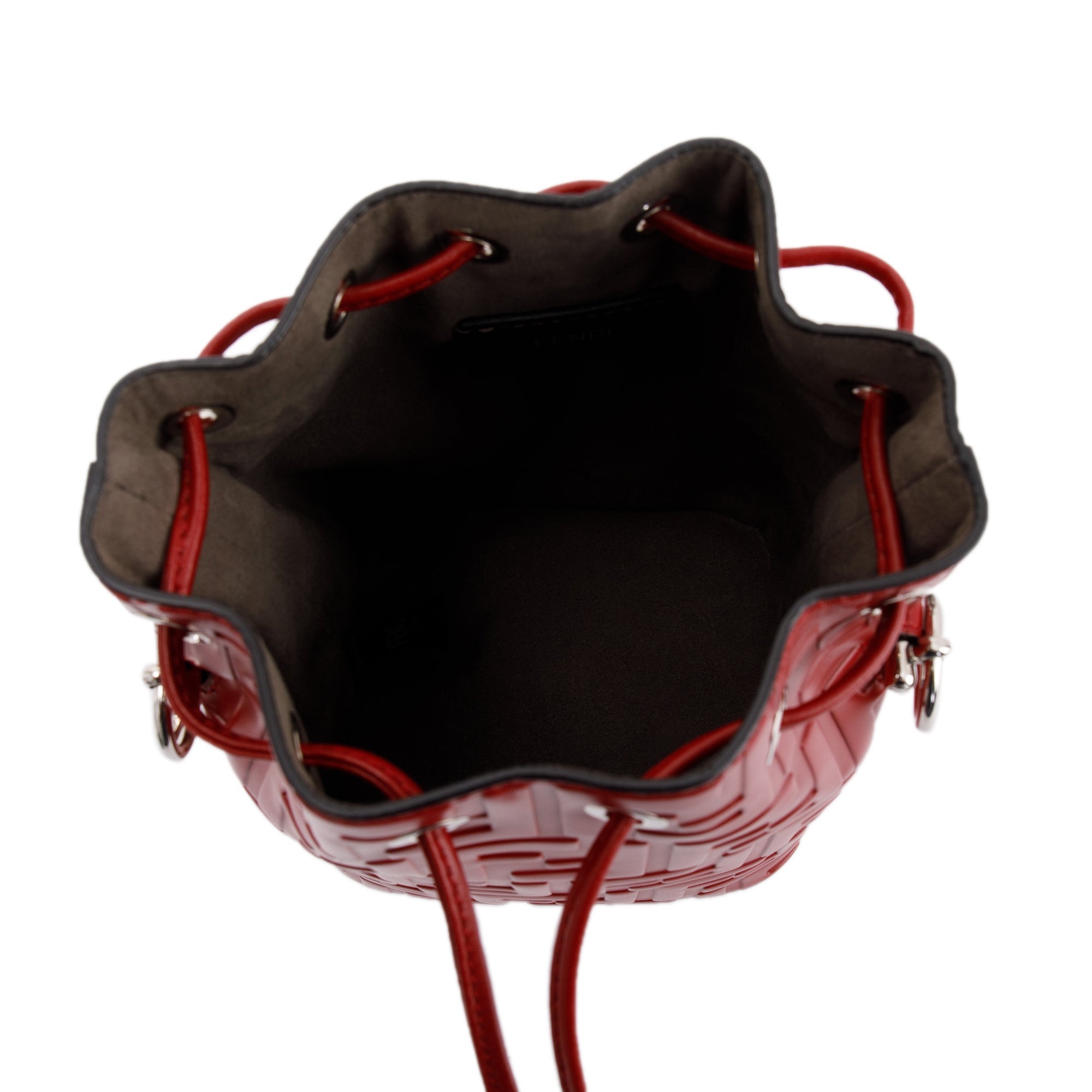 Fendi Red Mini Mon Tresor Bucket Bag