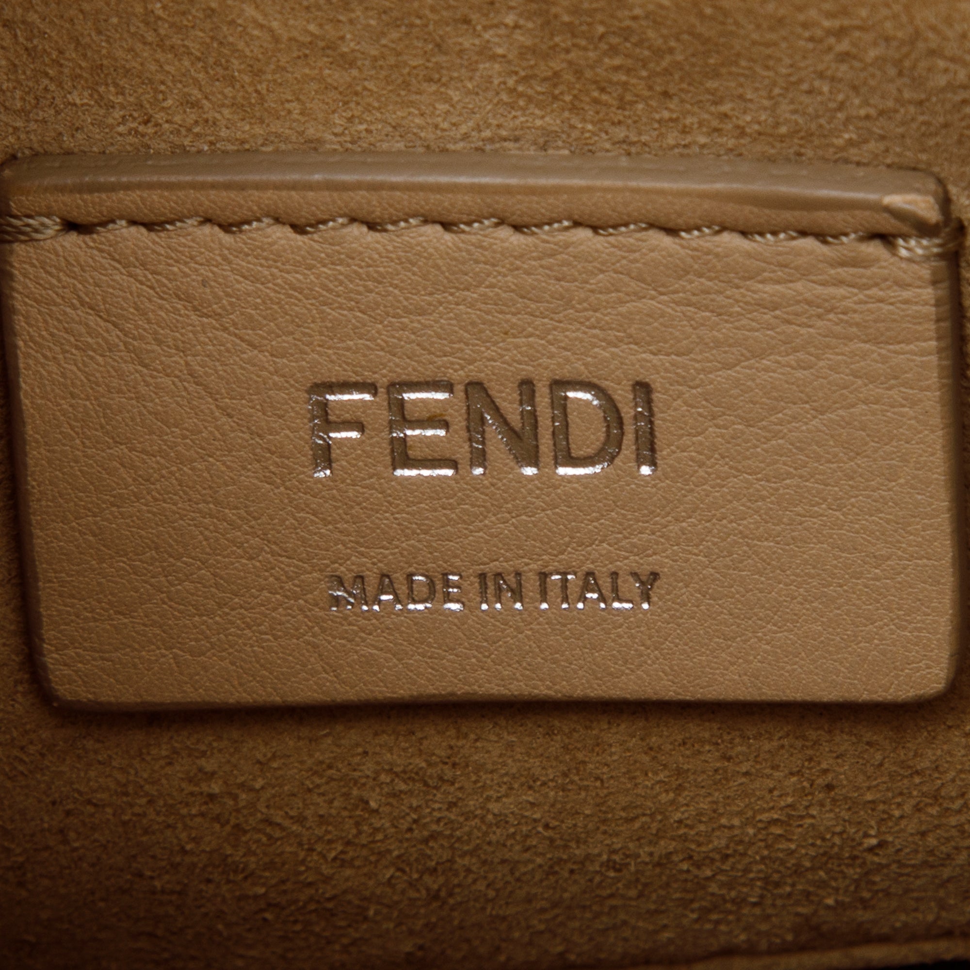 Fendi Small Kan I Leather Chain Shoulder Bag w/ Strap