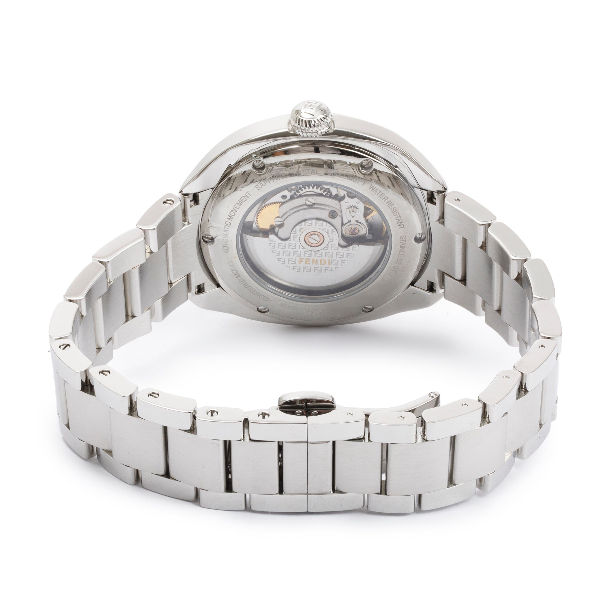 Fendi Stainless Steel Fendimatic 42 MM Automatic Watch w/ Box & Papers