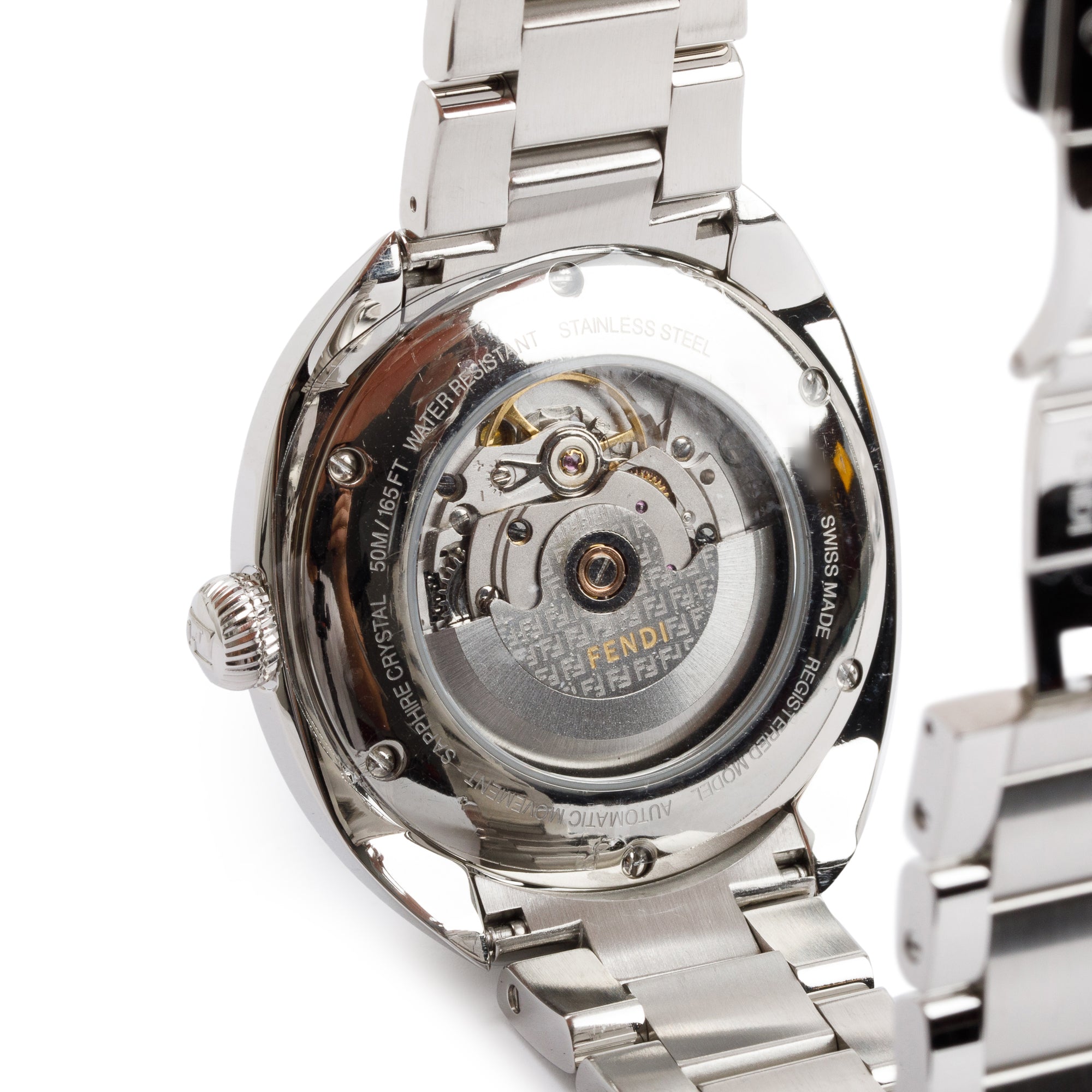 Fendi Stainless Steel Fendimatic 42 MM Automatic Watch w/ Box & Papers