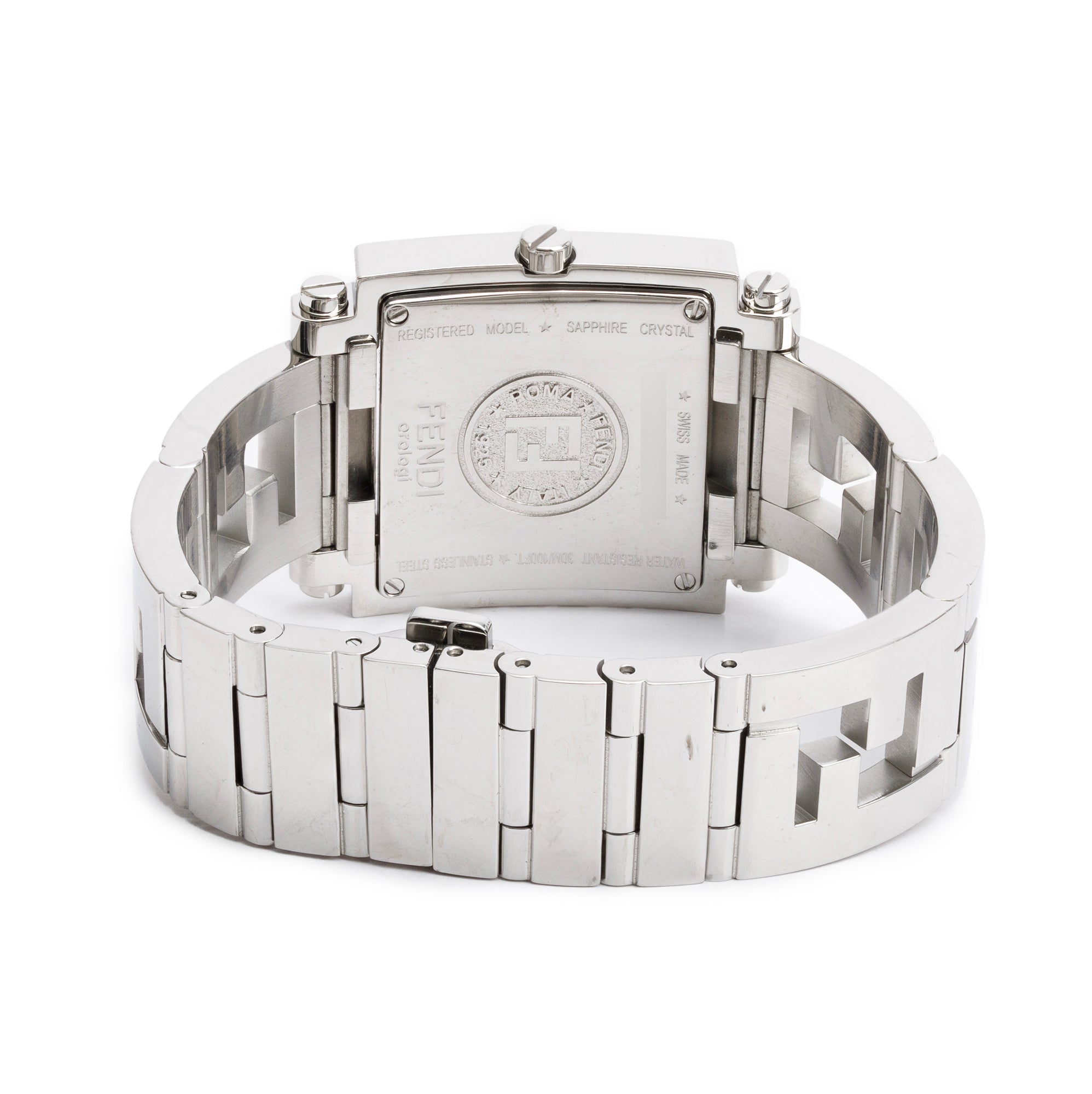 Fendi Stainless Steel Quadro Watch