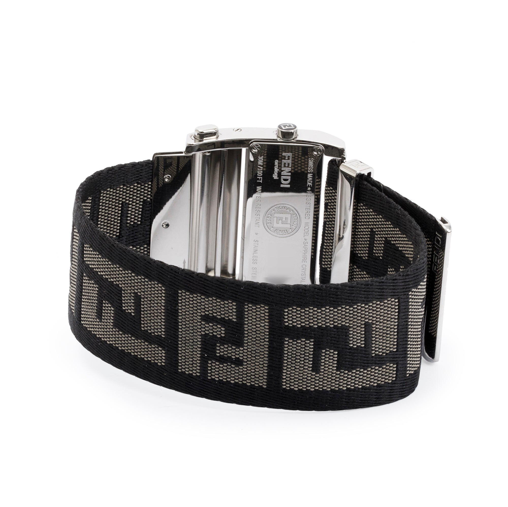 Fendi Stainless Steel Zip Code Watch
