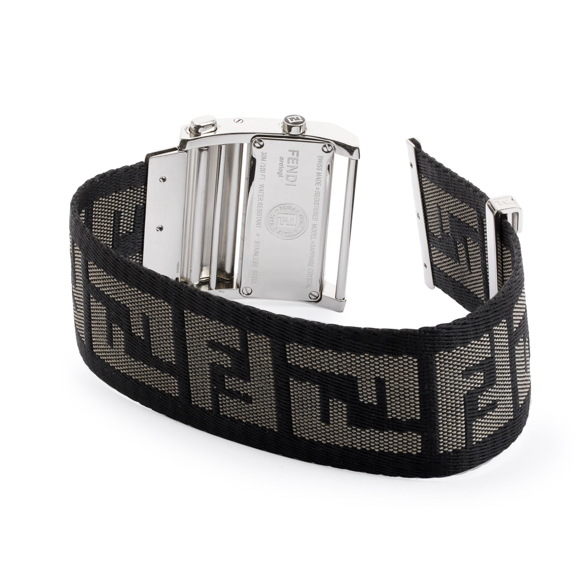 Fendi Stainless Steel Zip Code Watch