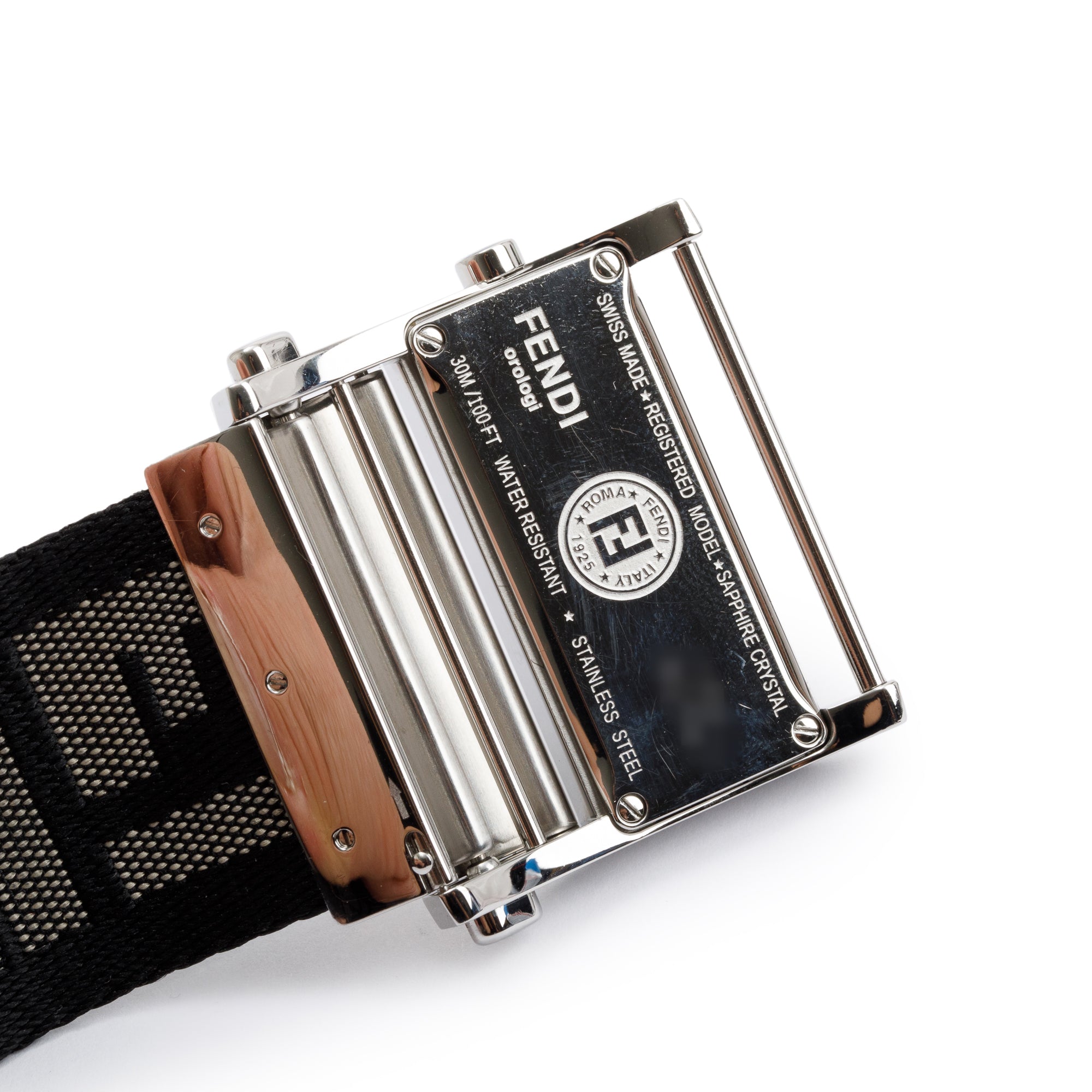 Fendi Stainless Steel Zip Code Watch