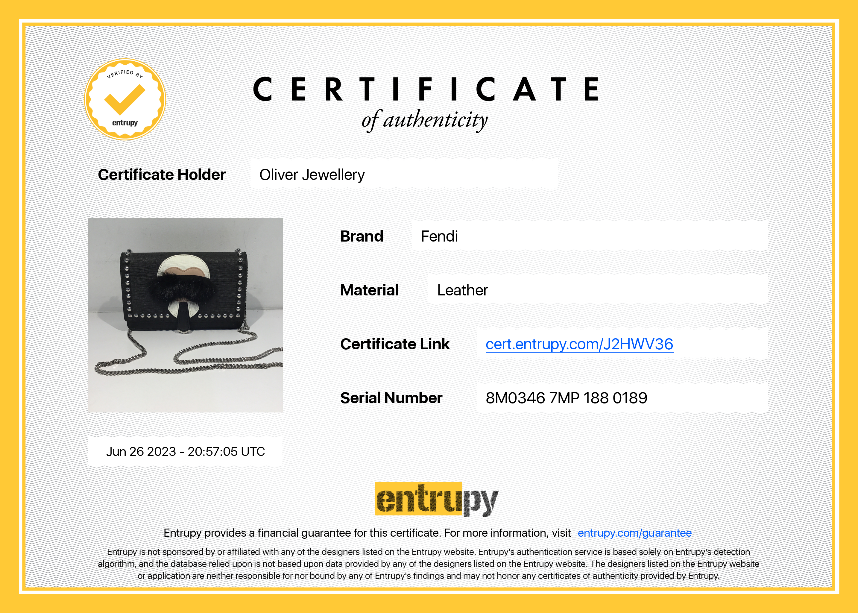 Fendi Studded Karlito Wallet on Chain