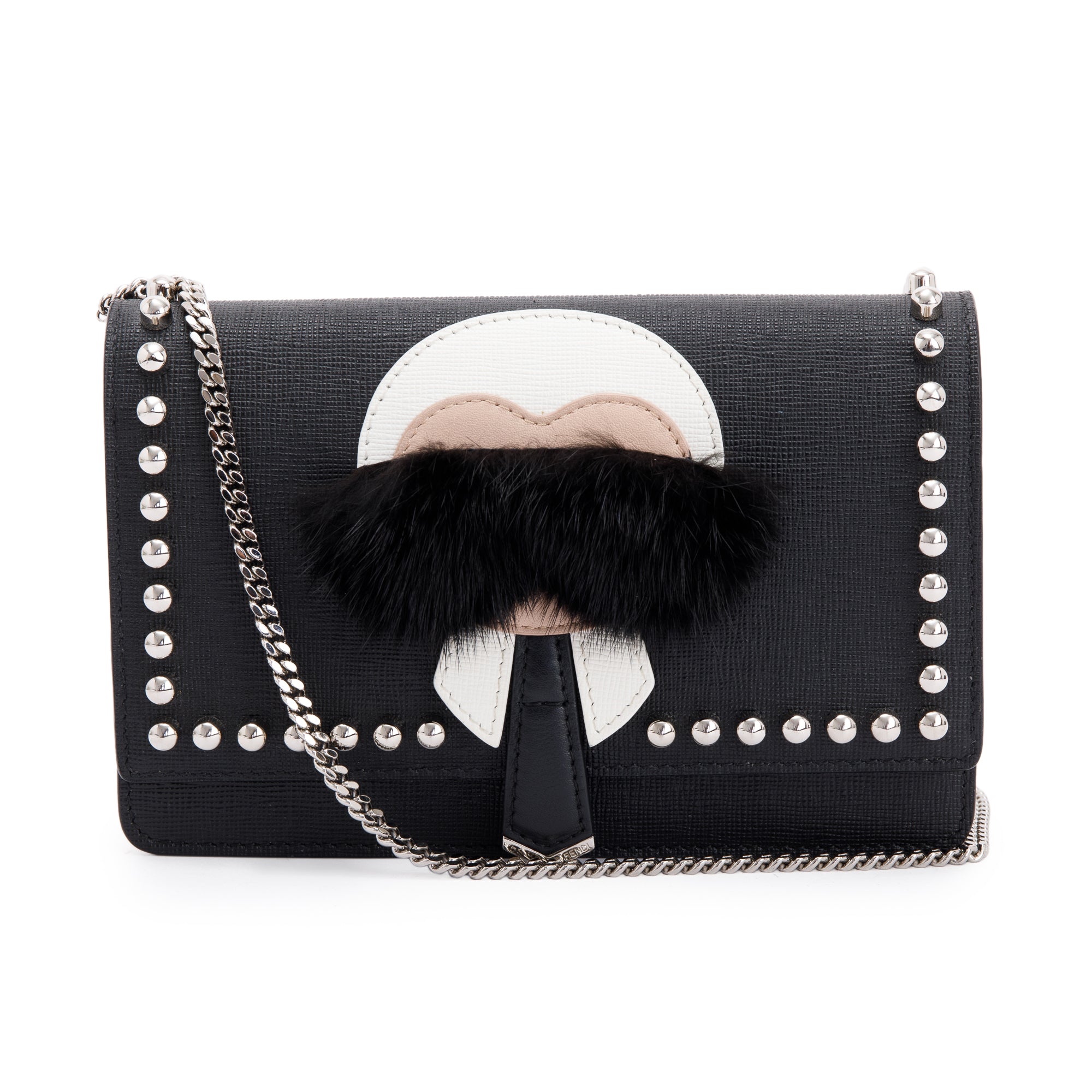 Fendi Studded Karlito Wallet on Chain