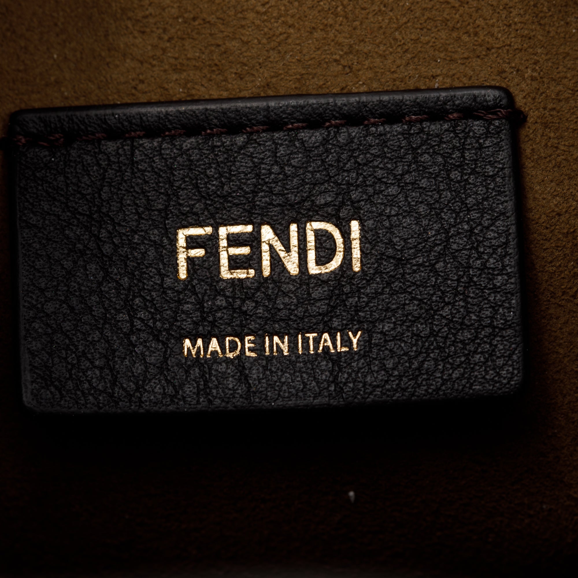 Fendi Taupe Calskin Leather Mini Mon Tresor Bucket Bag w/ Straps & Box