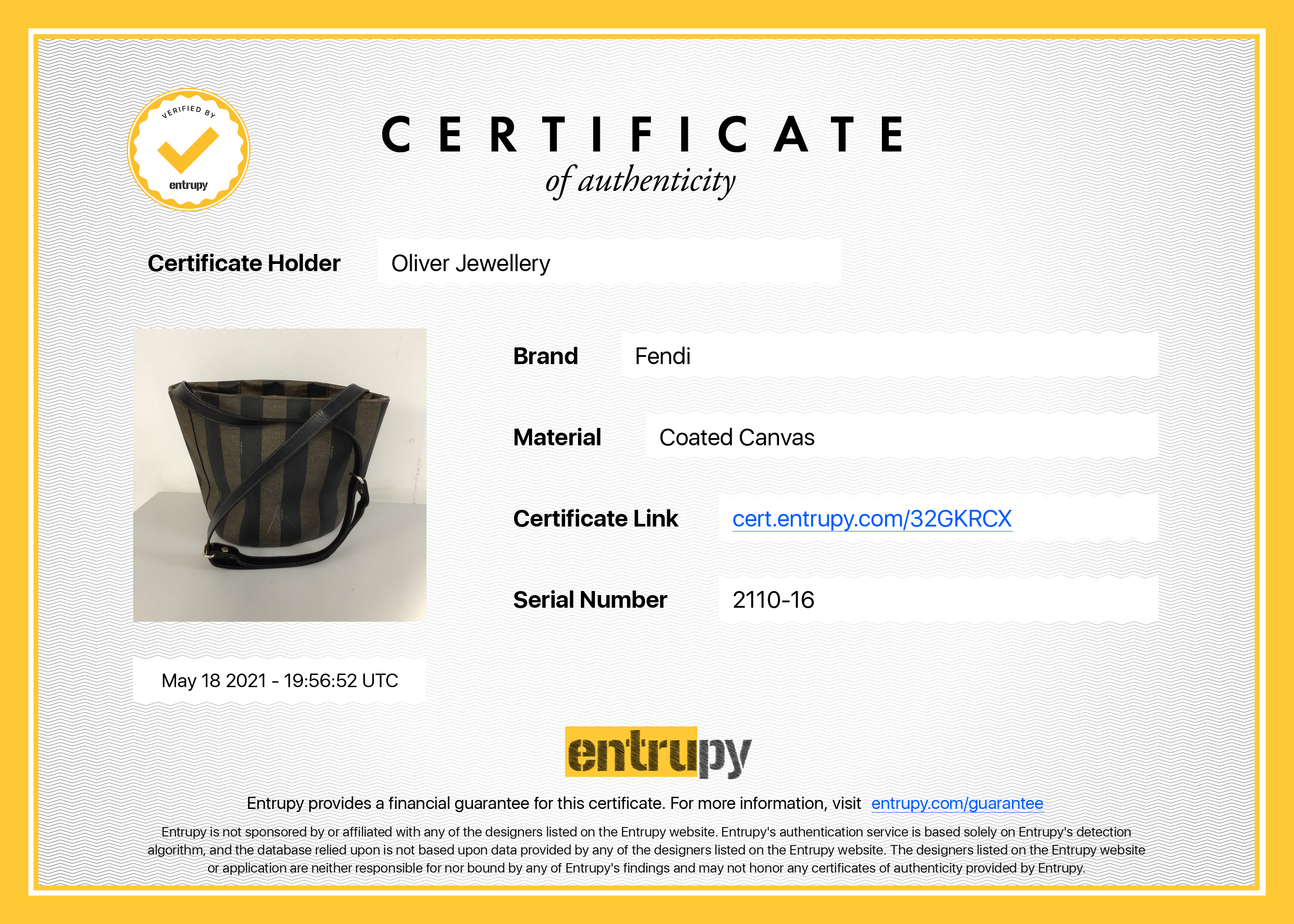 Fendi Vintage Pequin Bucket Bag