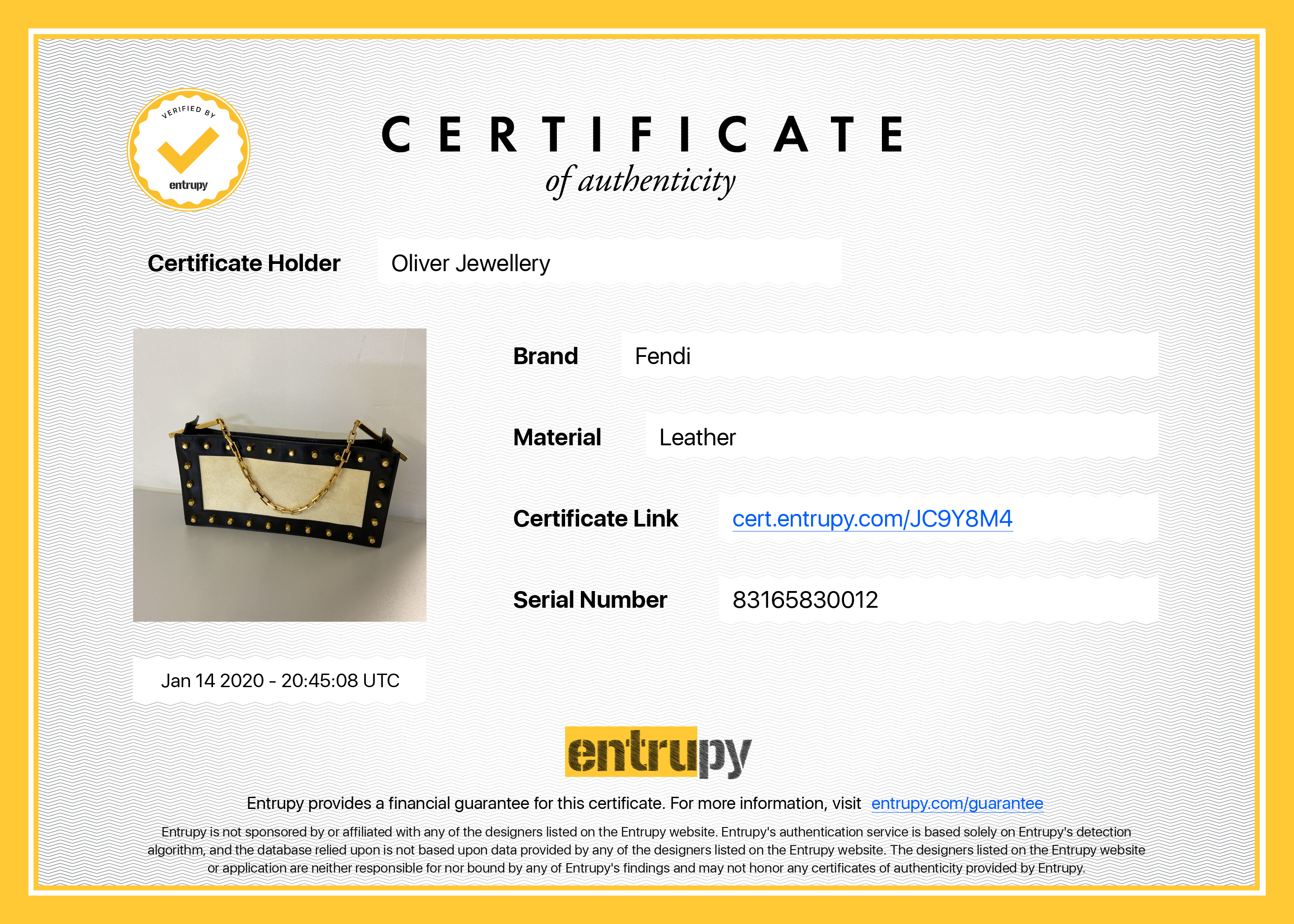 Fendi Vintage Studded Shoulder Bag