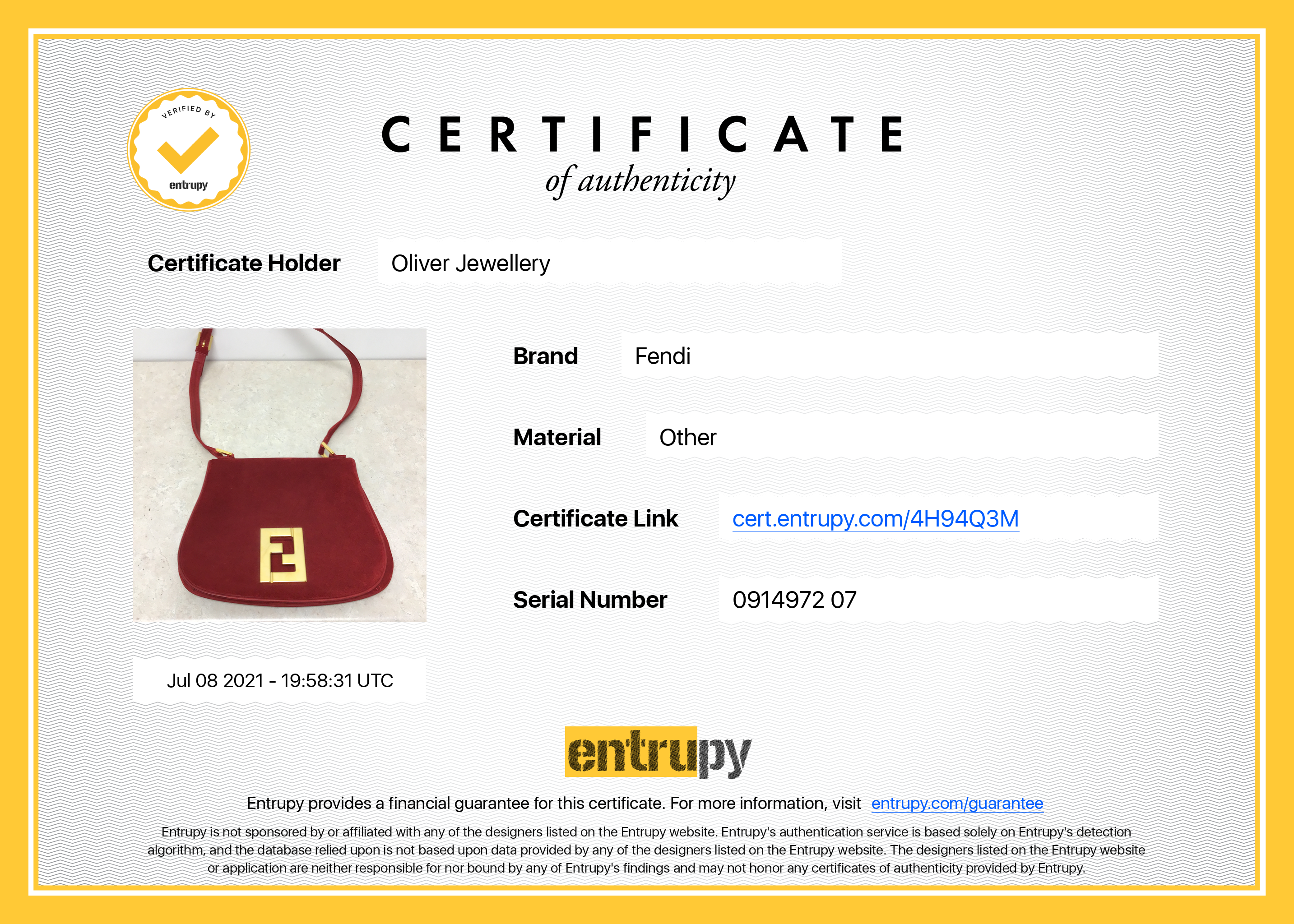 Fendi Vintage Suede Crossbody Bag