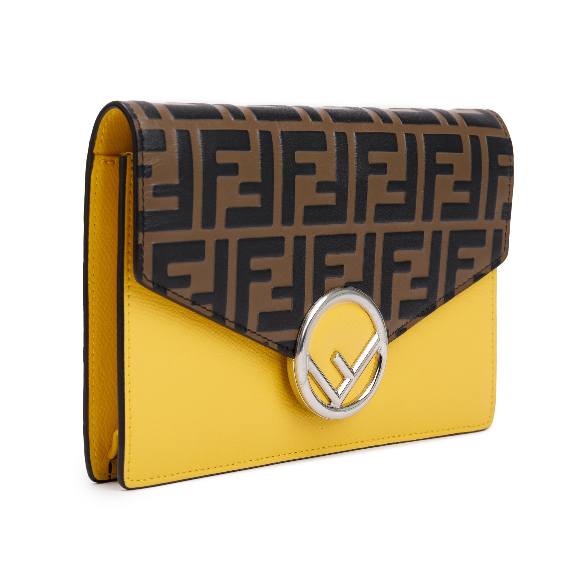 Fendi Vitello Cruise F is Fendi FF 1974 Medium Enveope Wallet on Chain