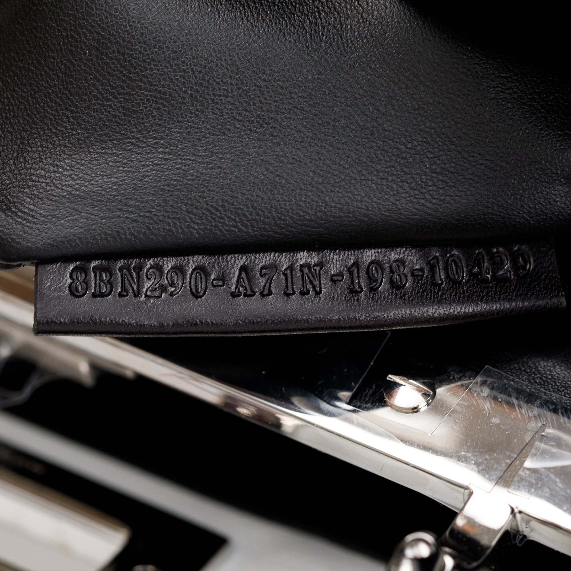 Fendi White & Black Canvas Calf Leather Medium Peekaboo Bag w/ Strap