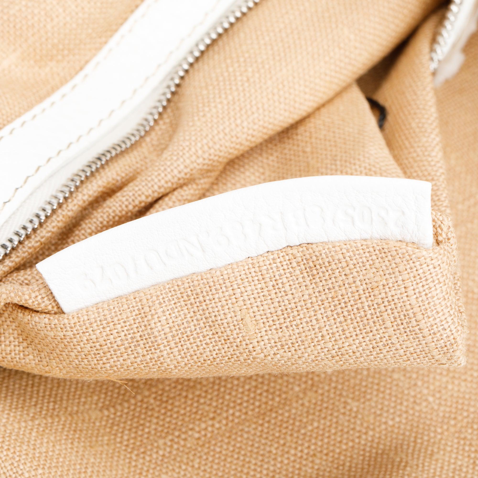 Fendi White Selleria Leather Bucket Bag