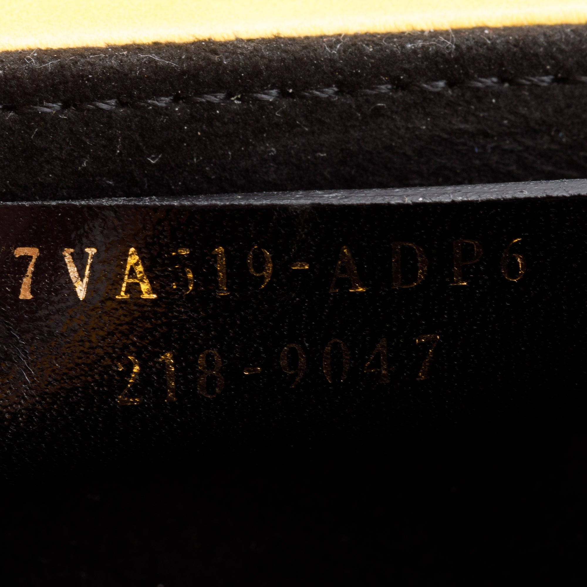 Fendi Yellow Vitello Leather Vertical Box Shoulder Bag w/ Strap