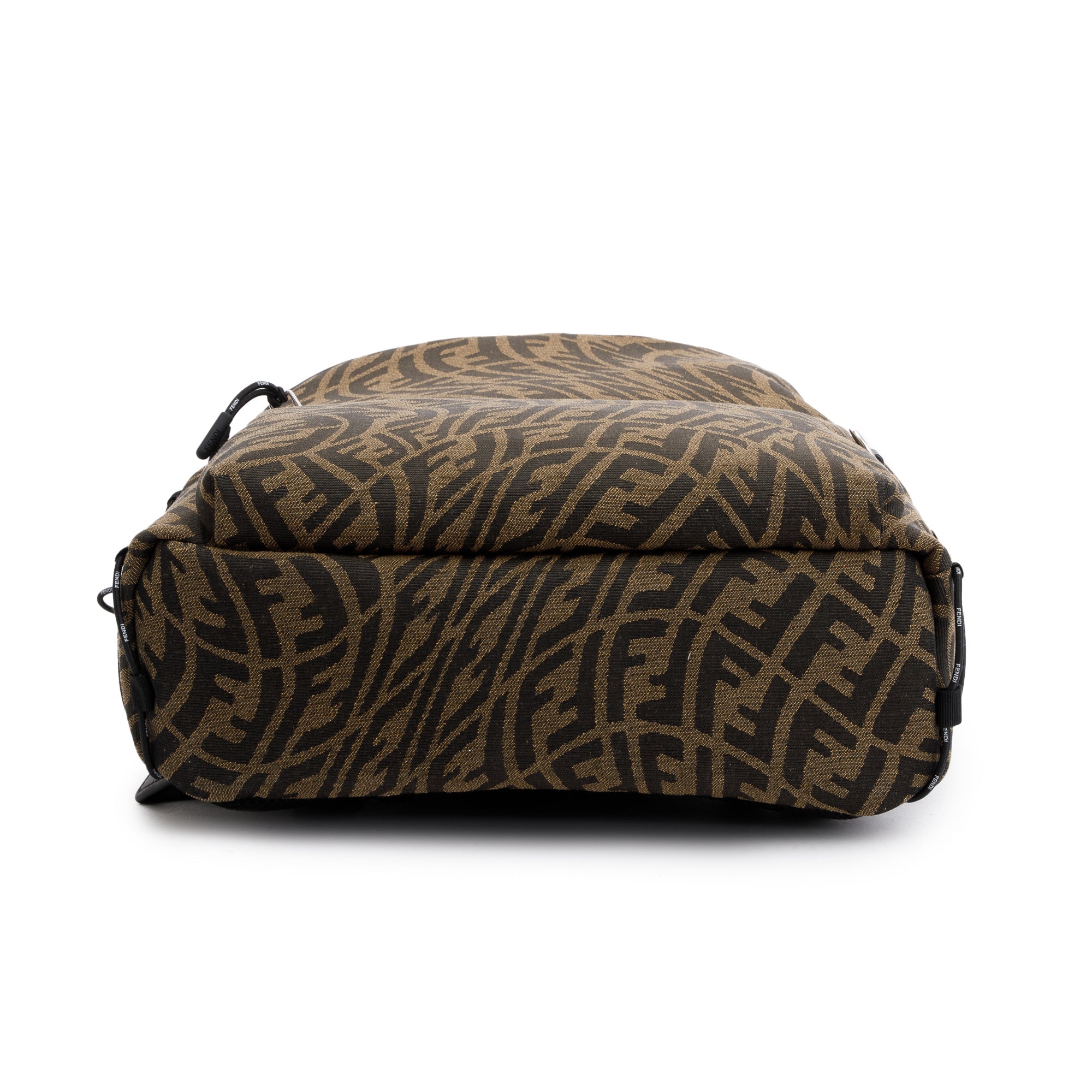 Fendi x Sarah Coleman Brown FF Zucca Vertigo Canvas Backpack